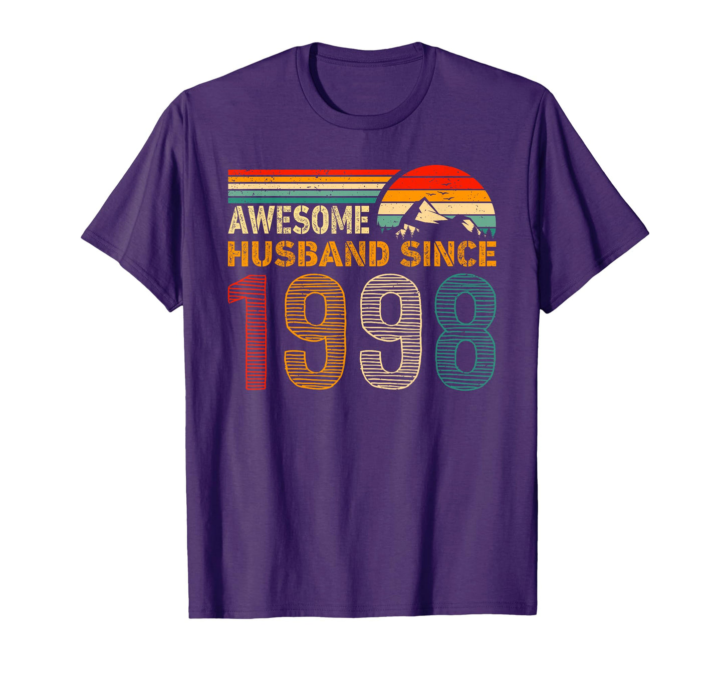 Awesome Husband Since 1998 Couples 1998 Wedding Anniversary T-Shirt
