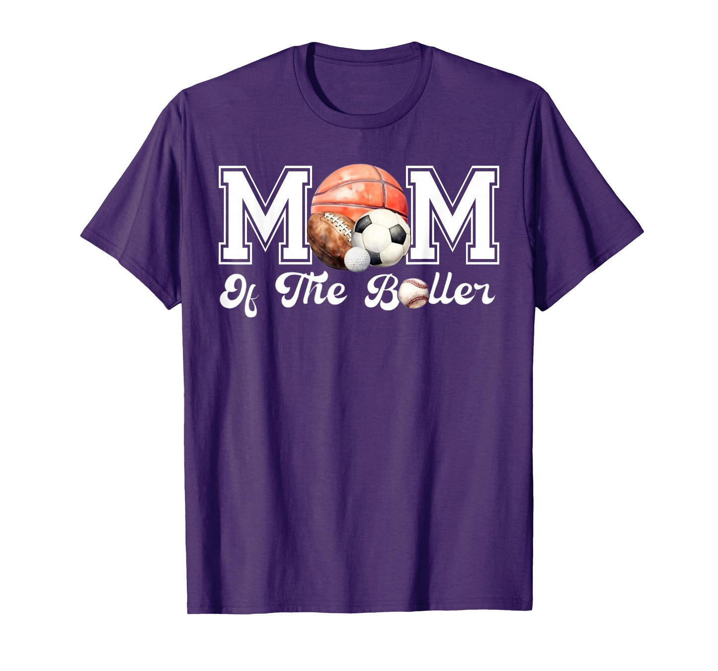 Mom of The Birthday Boller Born 2 Ball Matching Family Party T-Shirt