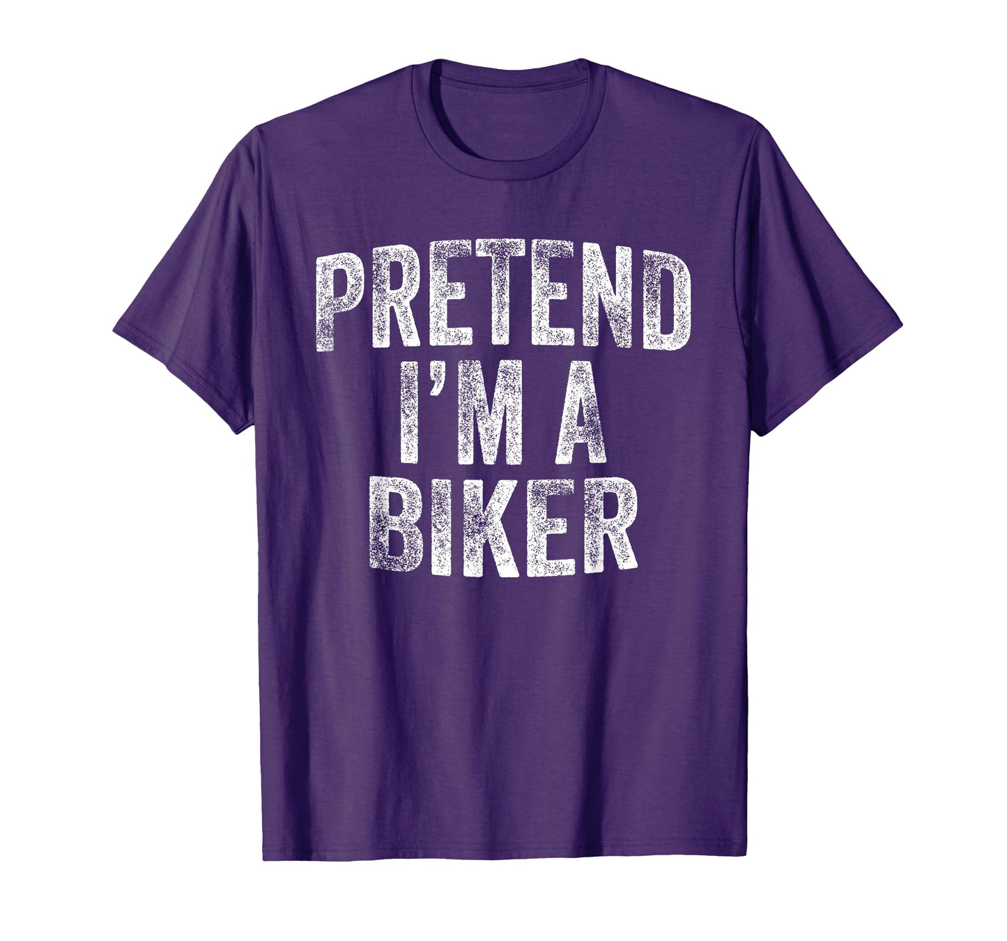 Pretend I'm A Biker Costume Family Lazy Halloween Party T-Shirt