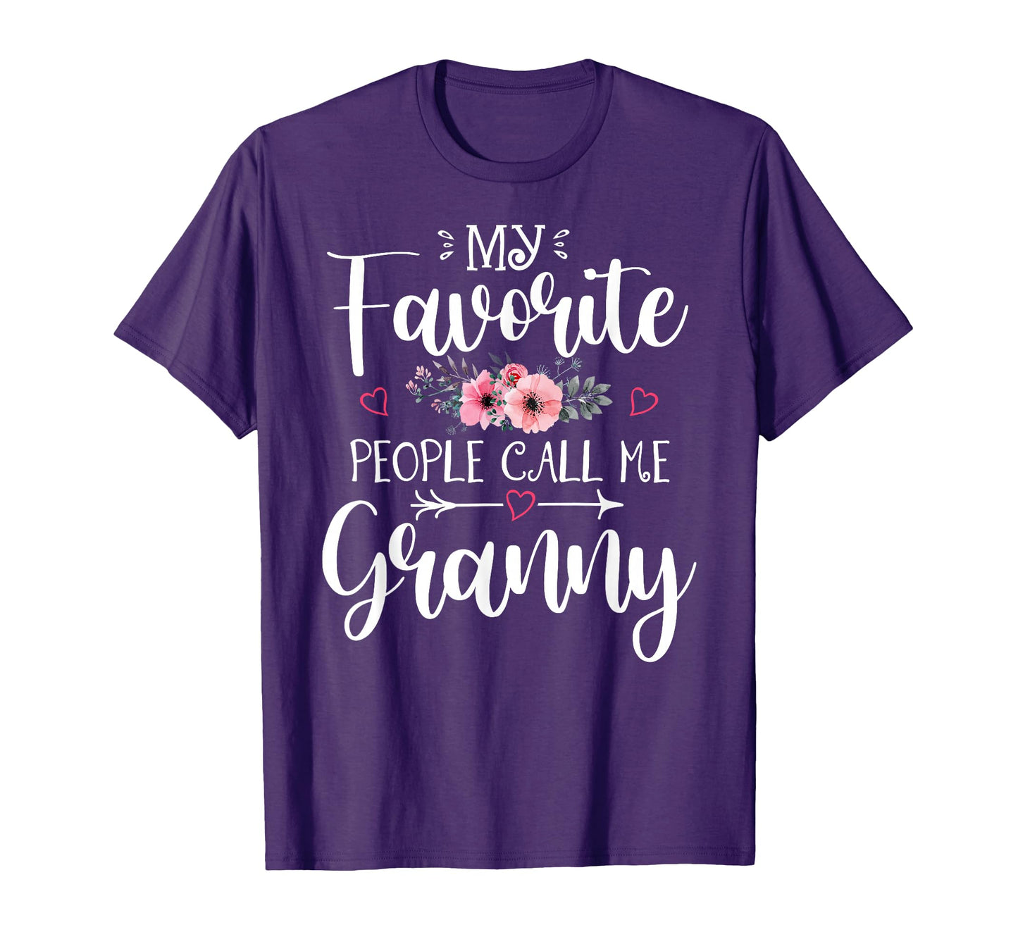 My Favorite People Call Me Granny Shirt Floral Mother's Day T-Shirt