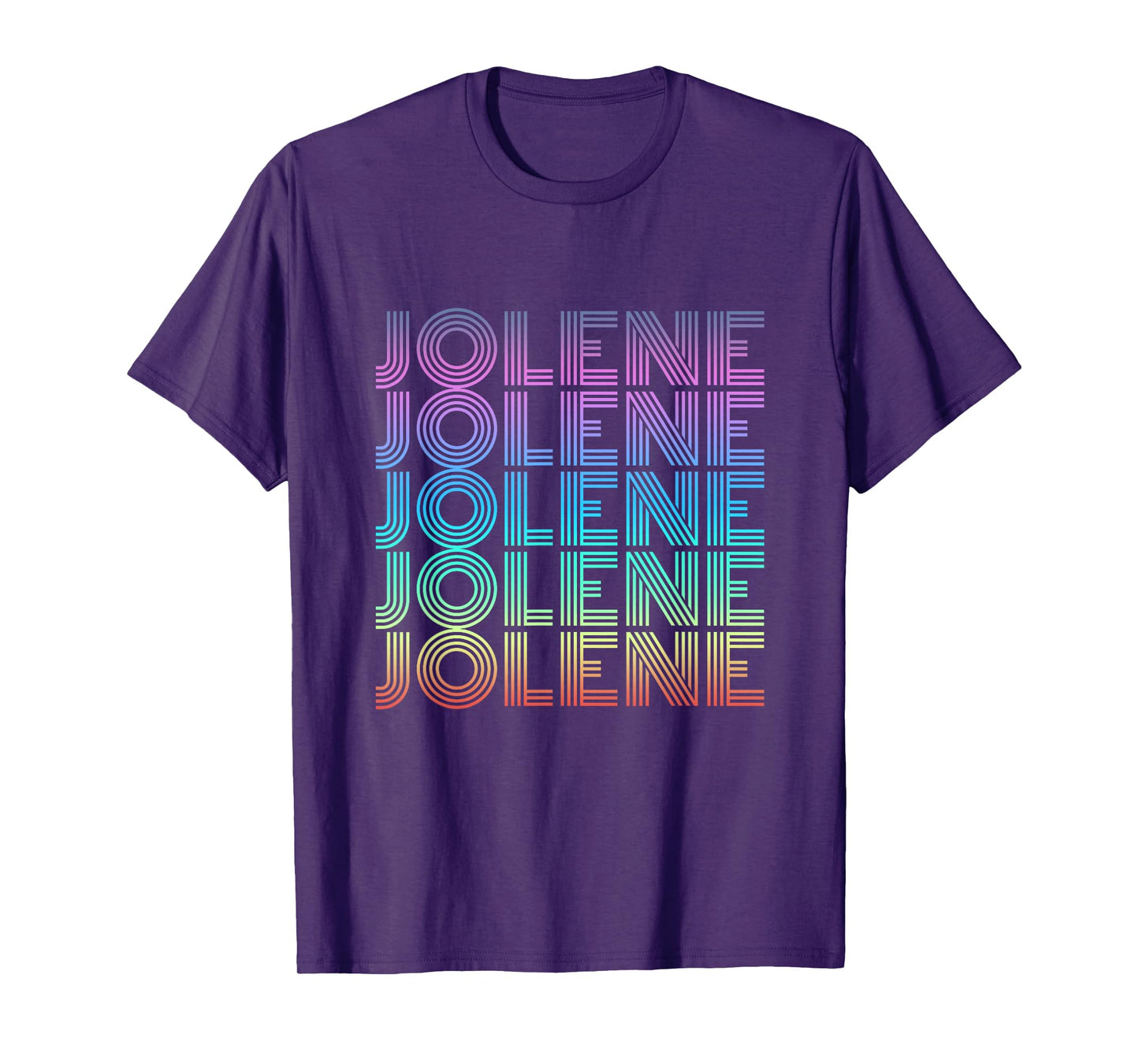 Jolene Retro Wordmark Pattern Vintage Style T-Shirt