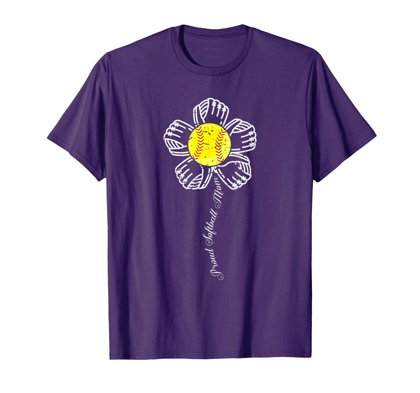 Proud Softball Mom Shirt Baseball Mother s Gift T-Shirt