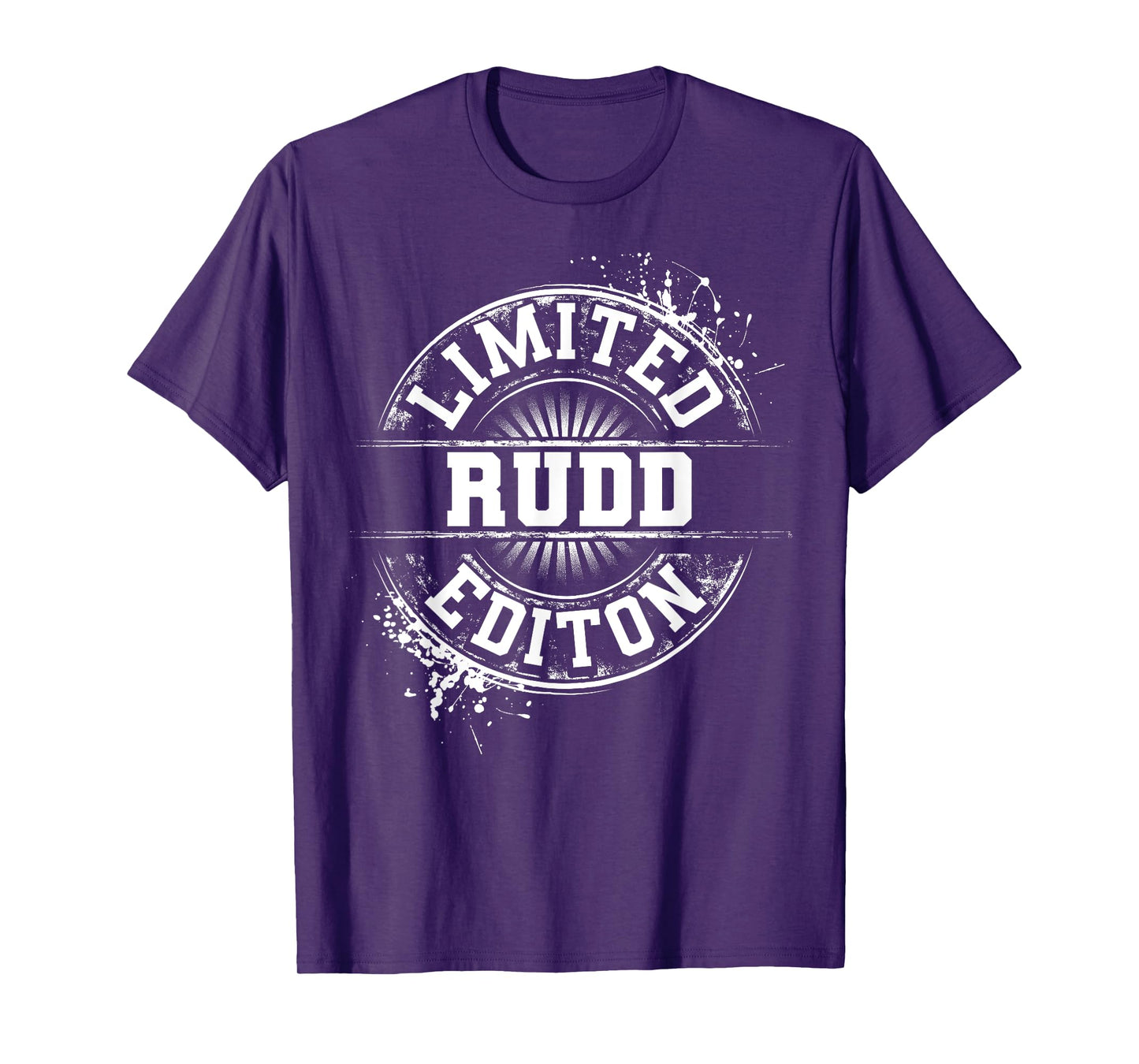 RUDD Funny Surname Family Tree Birthday Reunion Gift Idea T-Shirt
