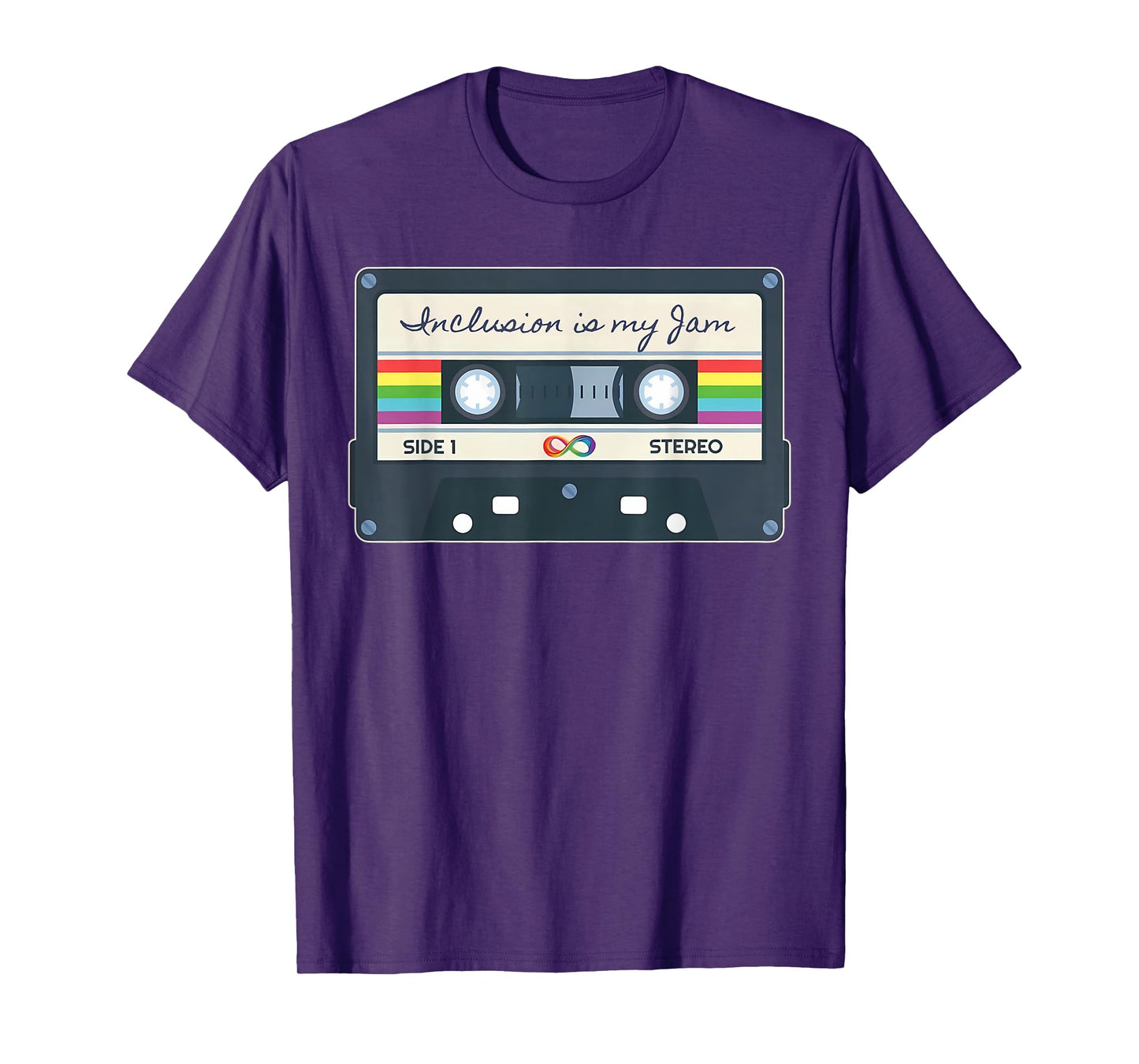 Autism Awareness Inclusion is My Jam SPED Teacher Cassette T-Shirt