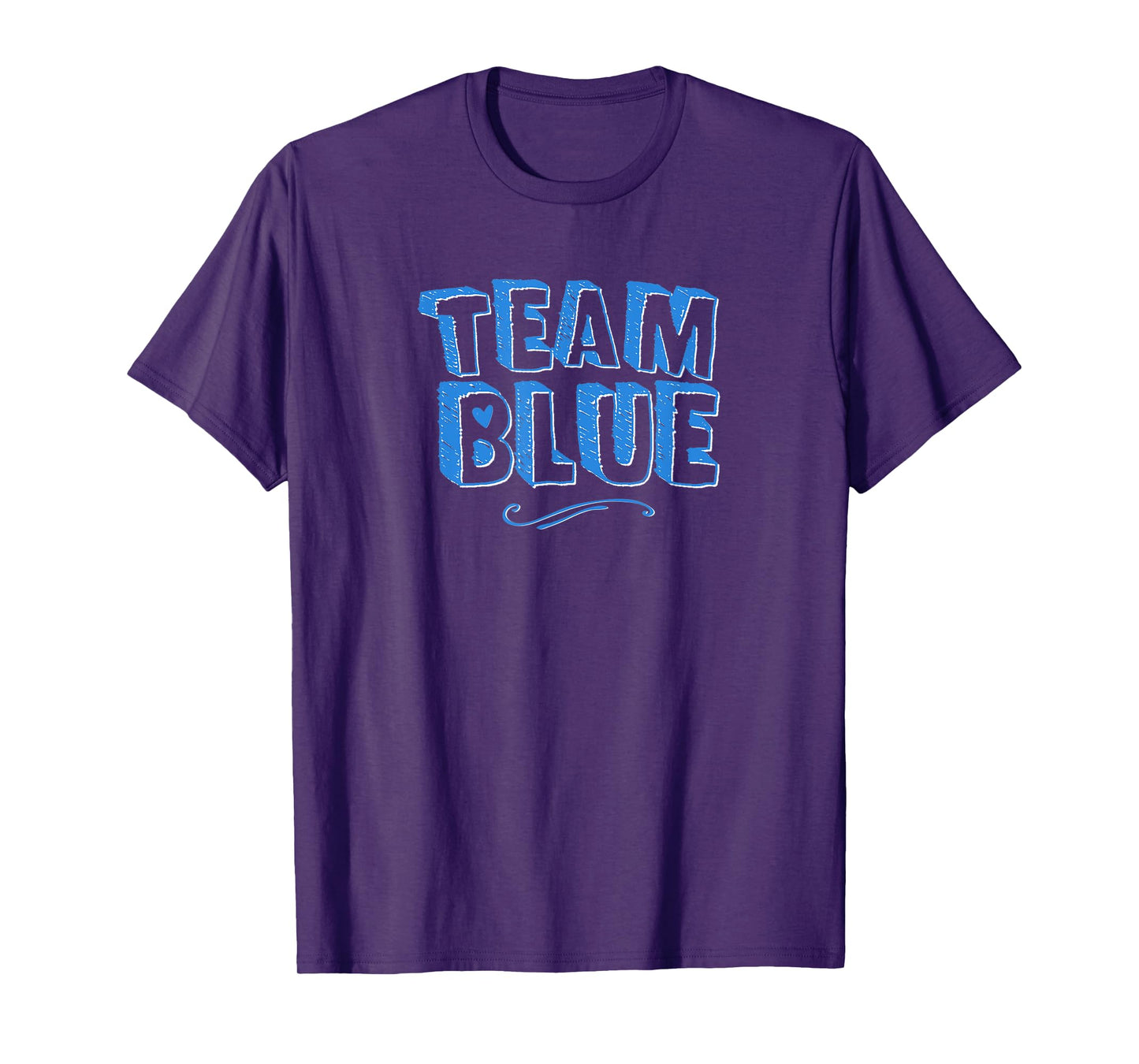 Team Blue Mom Dad Boy Gender Reveal Announcement Matching T-Shirt
