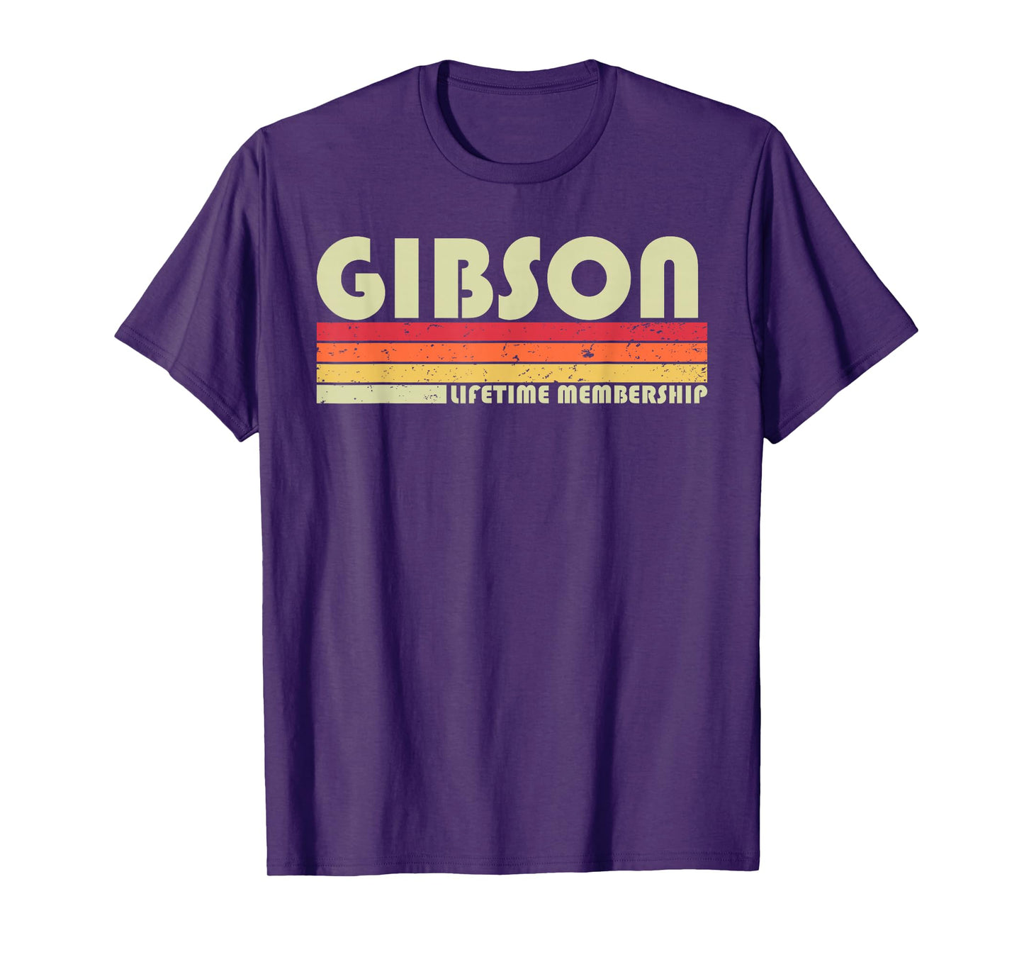 GIBSON Surname Funny Retro Vintage 80s 90s Birthday Reunion T-Shirt