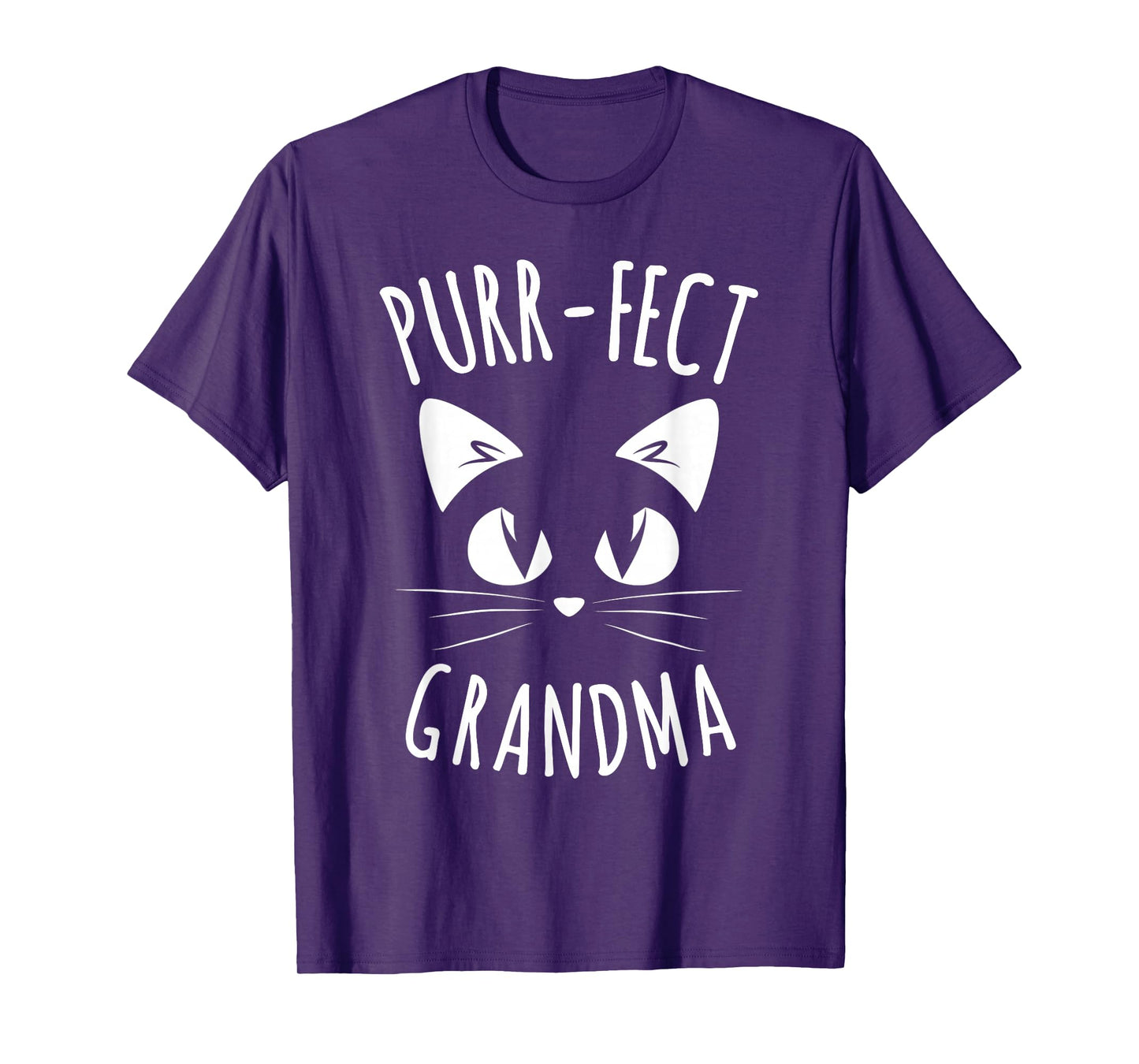 PURR-FECT Grandma Fur Mom Cute Cat Lover Animal Gift T-Shirt