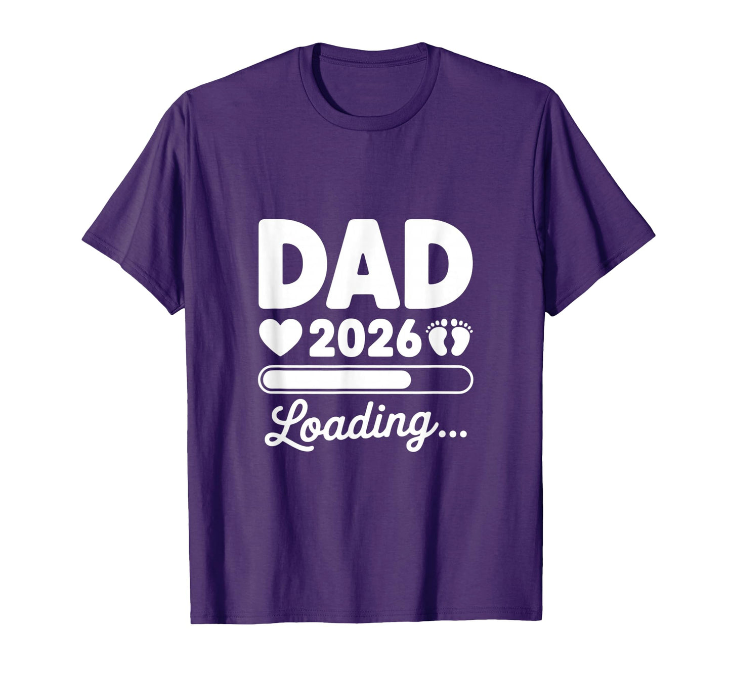 Dad 2026 Loading Expecting Father Baby Announcement T-Shirt