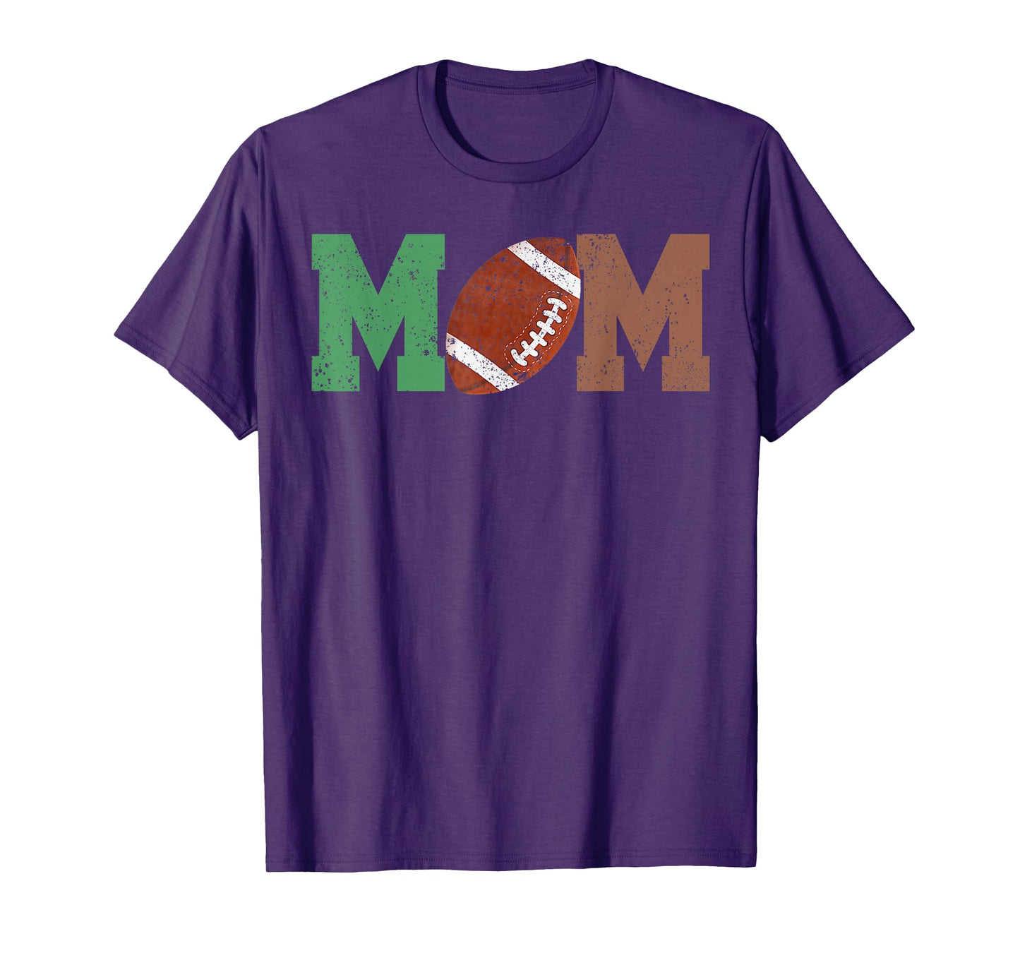 Mom of The 1 Year Old Football 1st Year Down Birthday Party T-Shirt