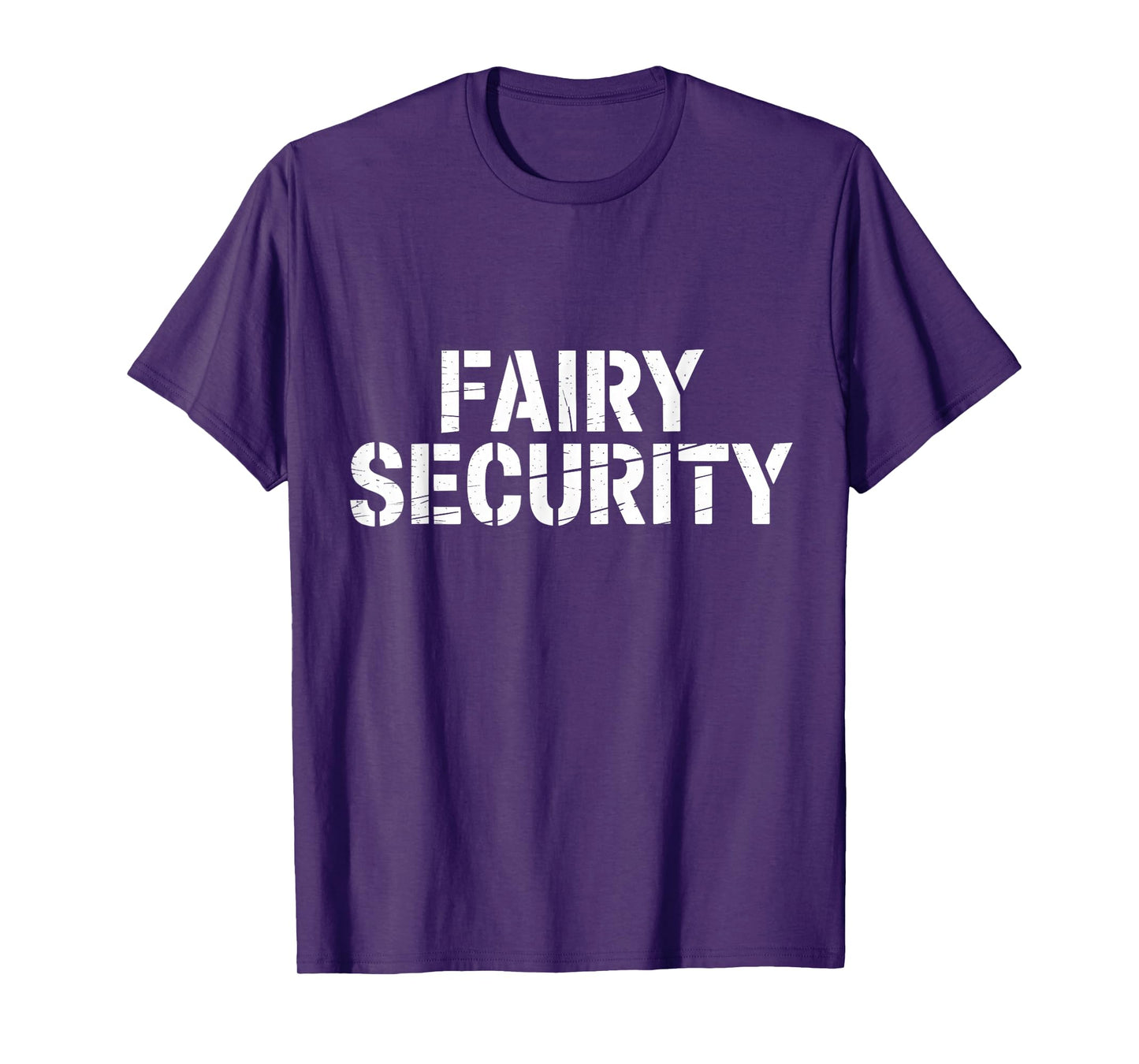 Halloween Dad Mom Daughter Adult Costume Fairy Security T-Shirt