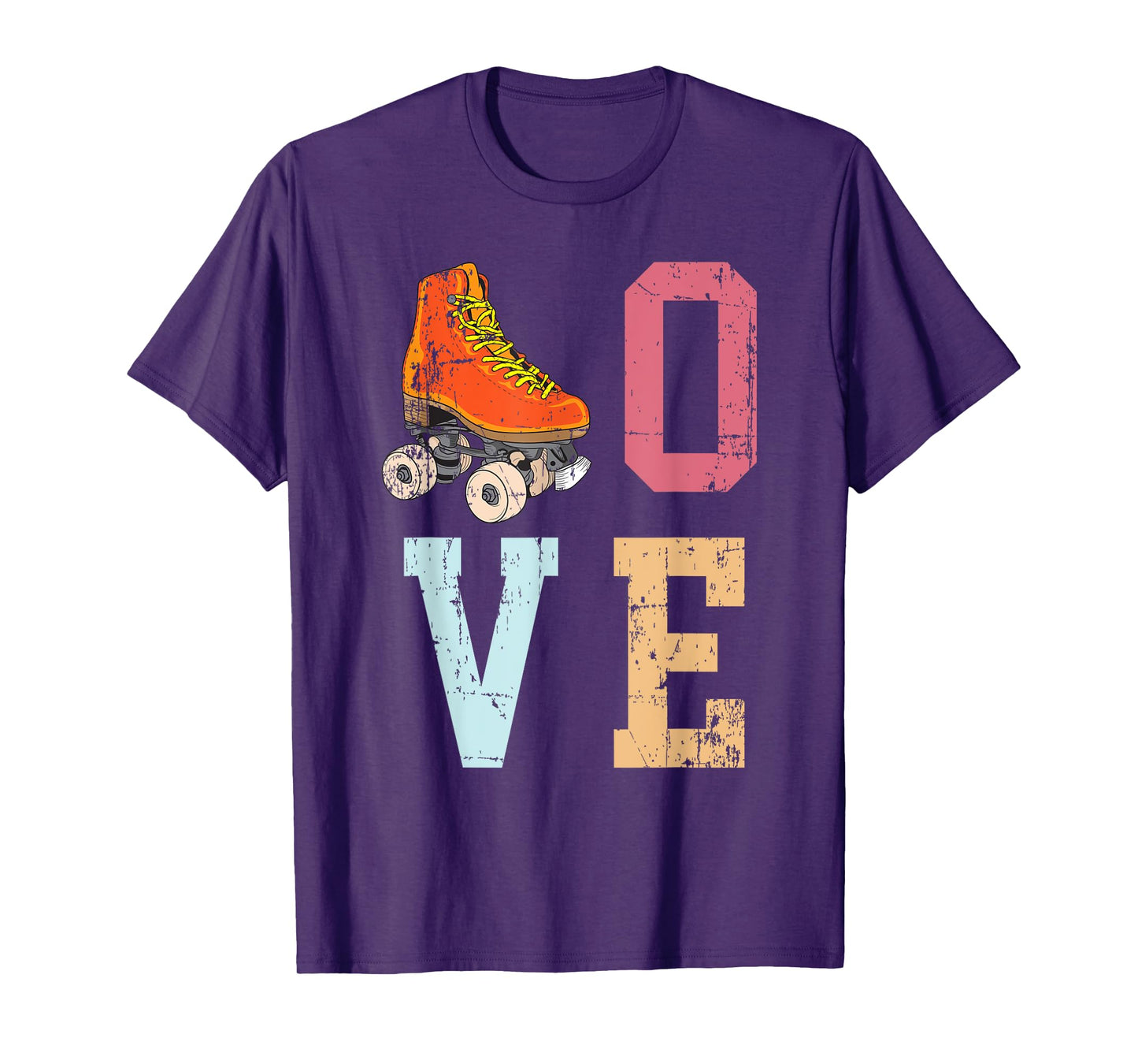Funny Roller Skating Vintage Skate Lover 70's Gift Men Women T-Shirt