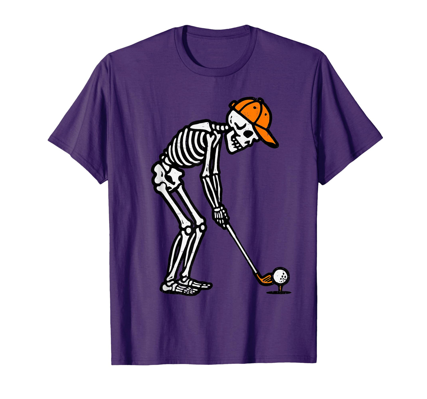 Skeleton Golf Halloween Golfer Costume Dad Mens Boys Kids T-Shirt