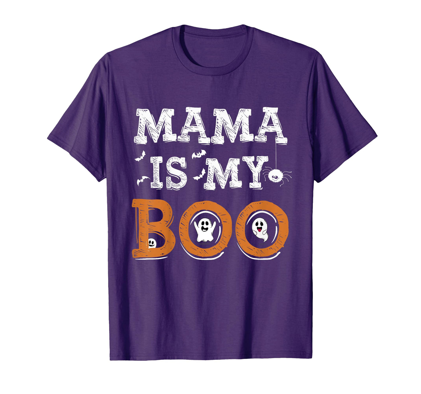 Cute Mama Is My Boo Kids Mom Funny Daughter Son Tee T-Shirt