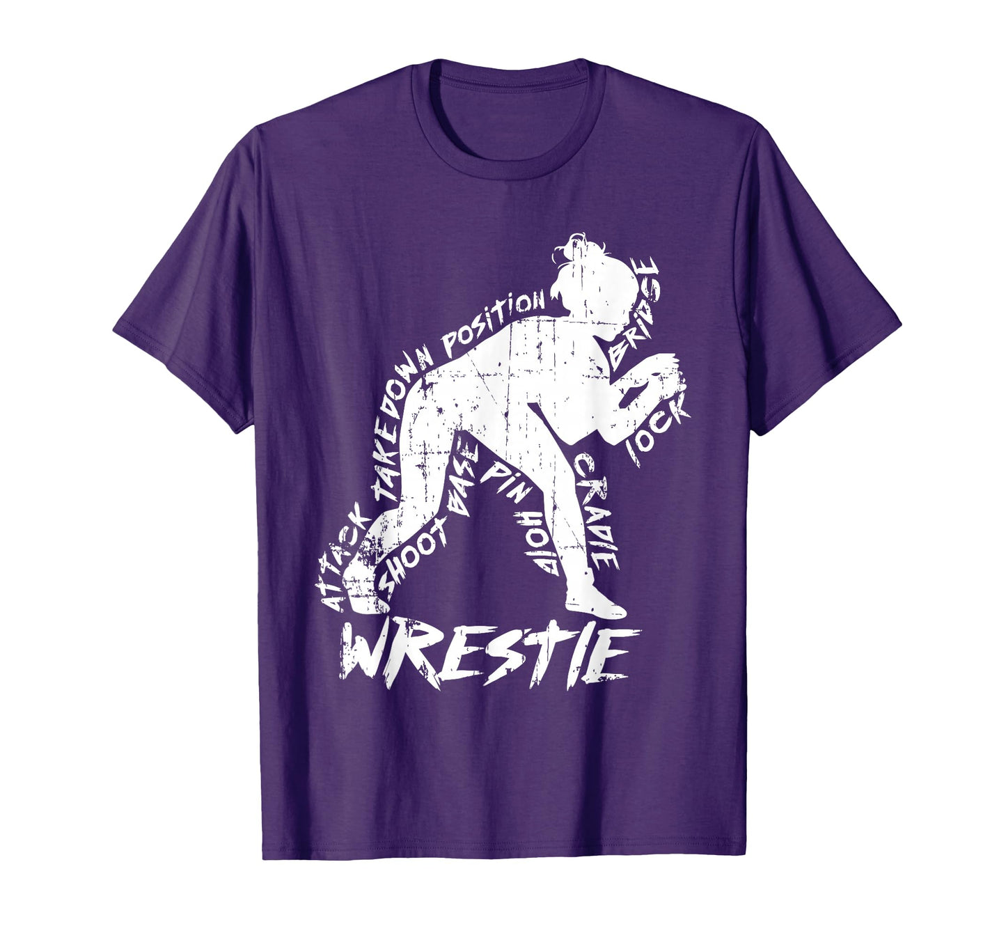High School Wrestling Mom Dad Gift for Girls Wrestling T-Shirt