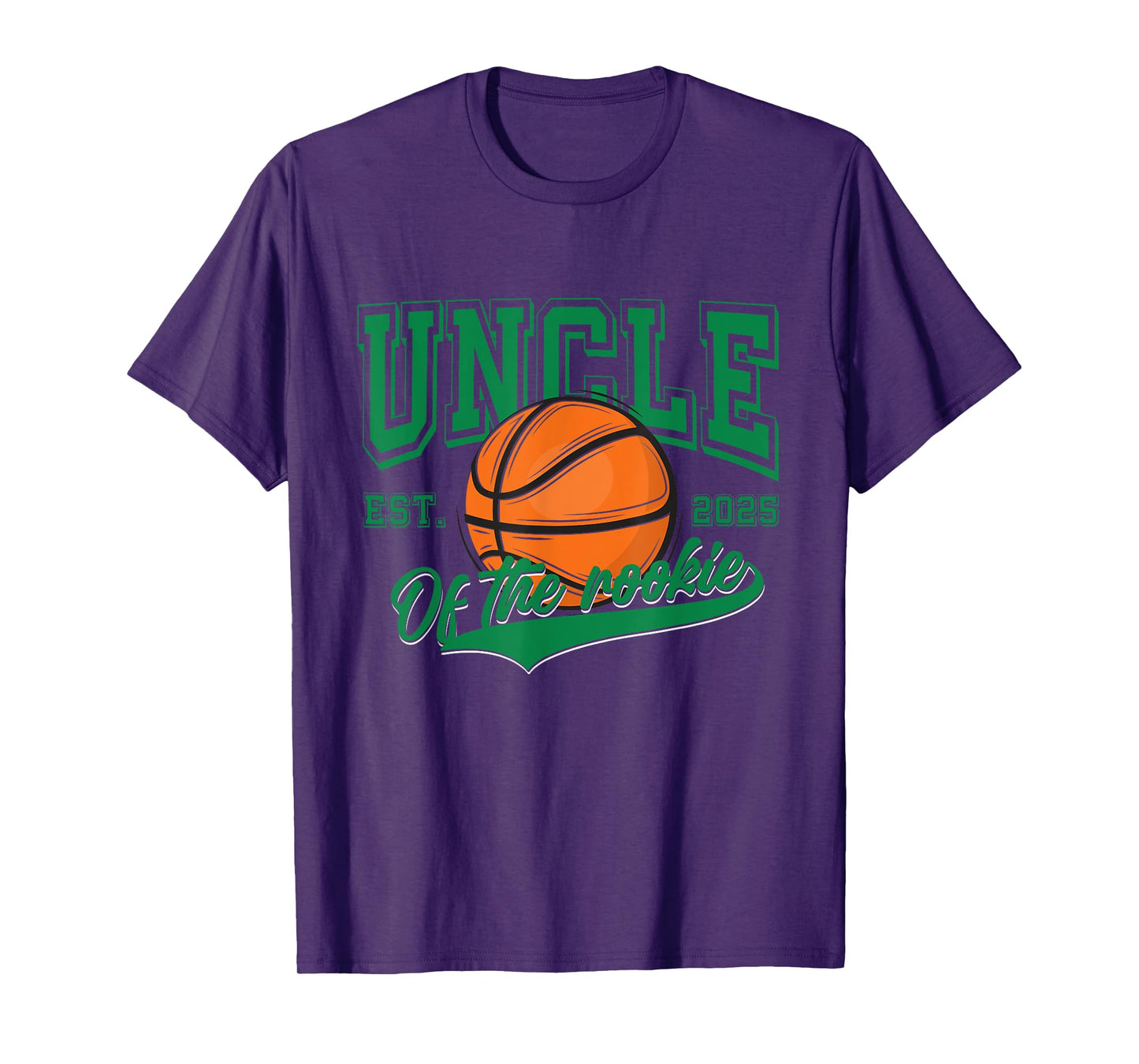 Uncle of Rookie 1st Birthday boy Basketball Family Matching T-Shirt