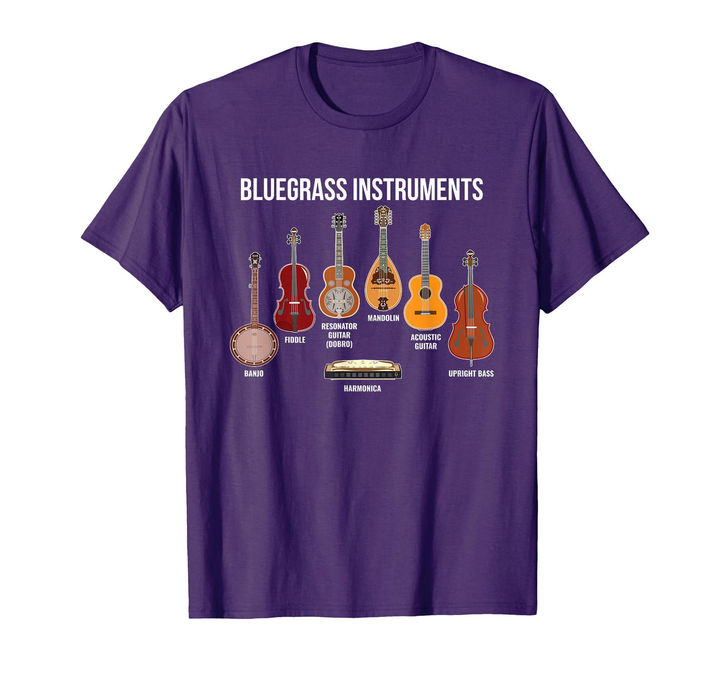 Banjo Bluegrass instruments Vintage Music Fans Banjo Player T-Shirt