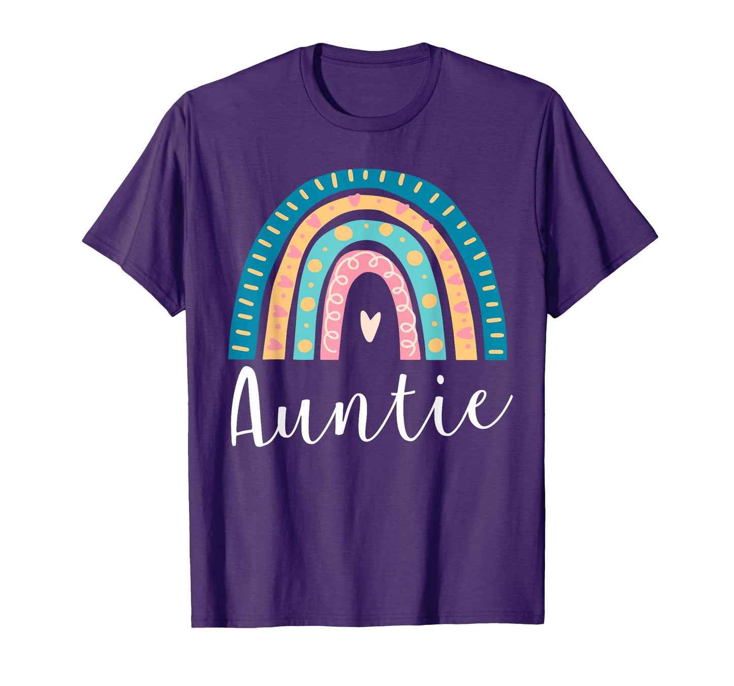 Auntie Rainbow Gifts Family Matching Birthday T-Shirt