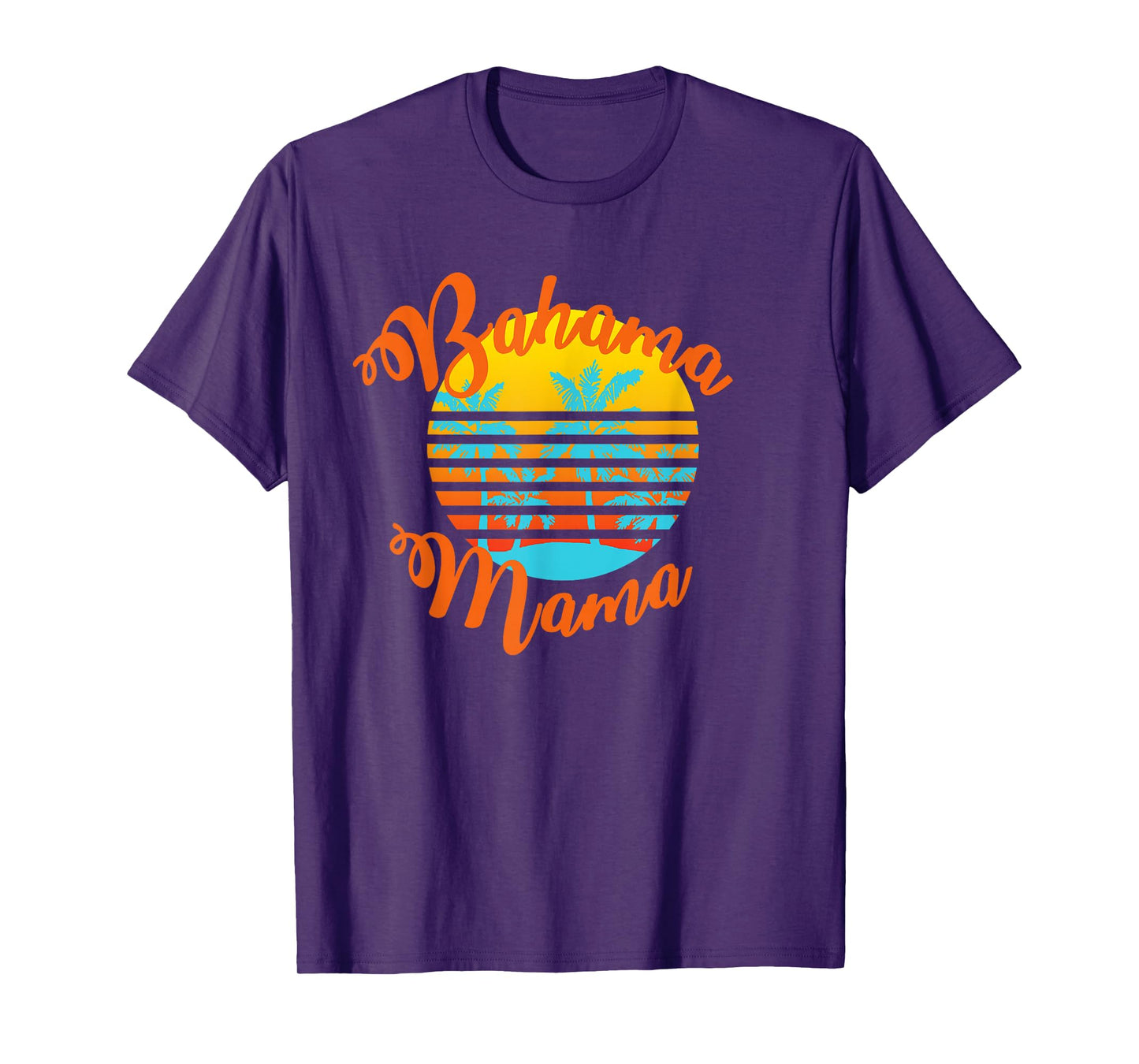 Bahama Mama Retro sunset with palm trees T-Shirt