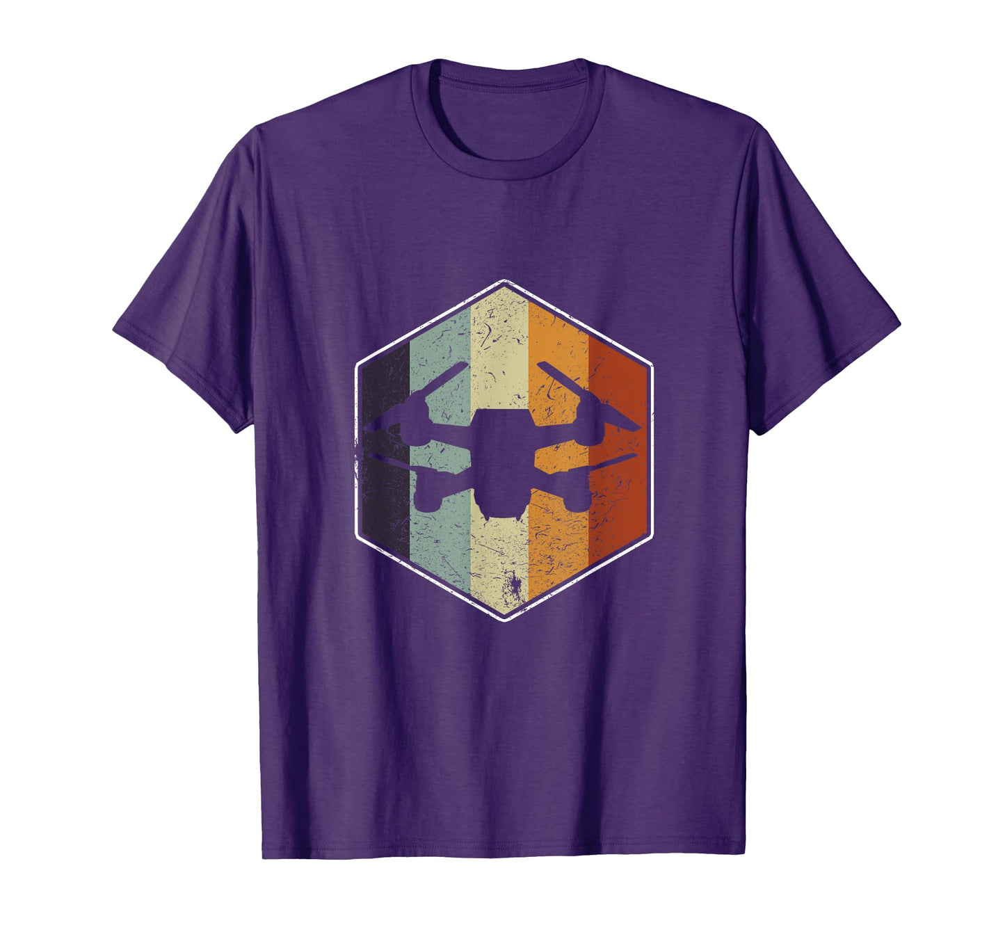 Vintage Quadcopter FPV RPV Drone Racer Pilot T-Shirt
