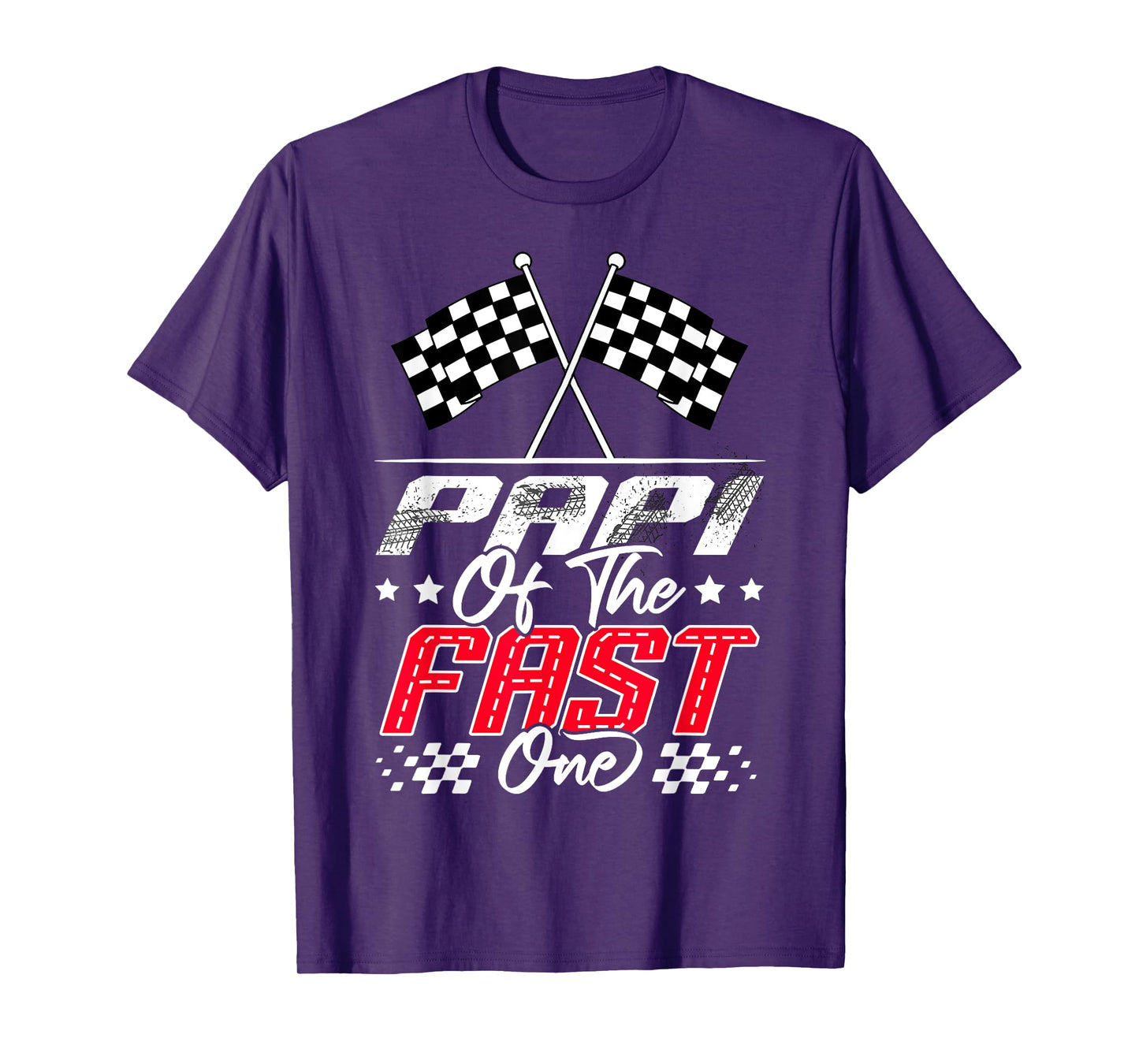 Papi Of The Fast One First Birthday Racing Car Family T-Shirt