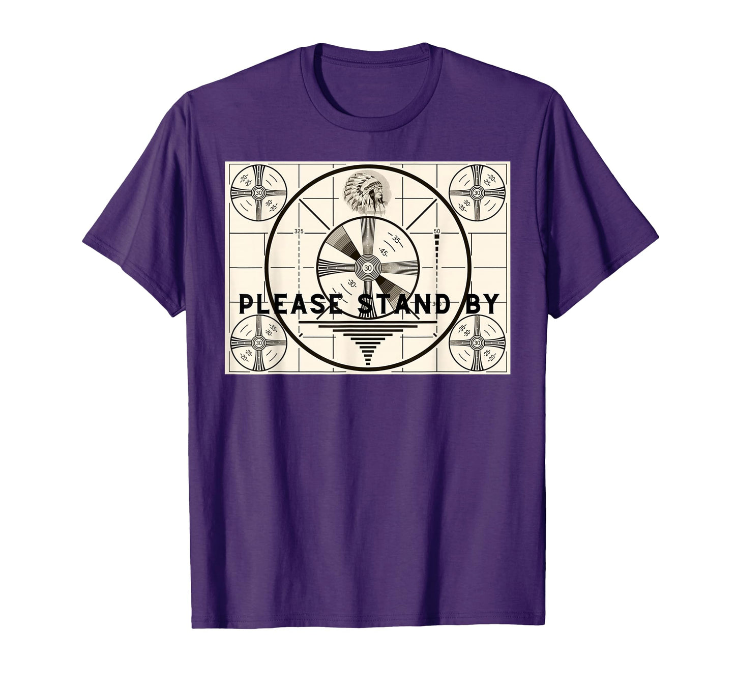 Vintage Old Test Pattern Please Stand By TV T-Shirt