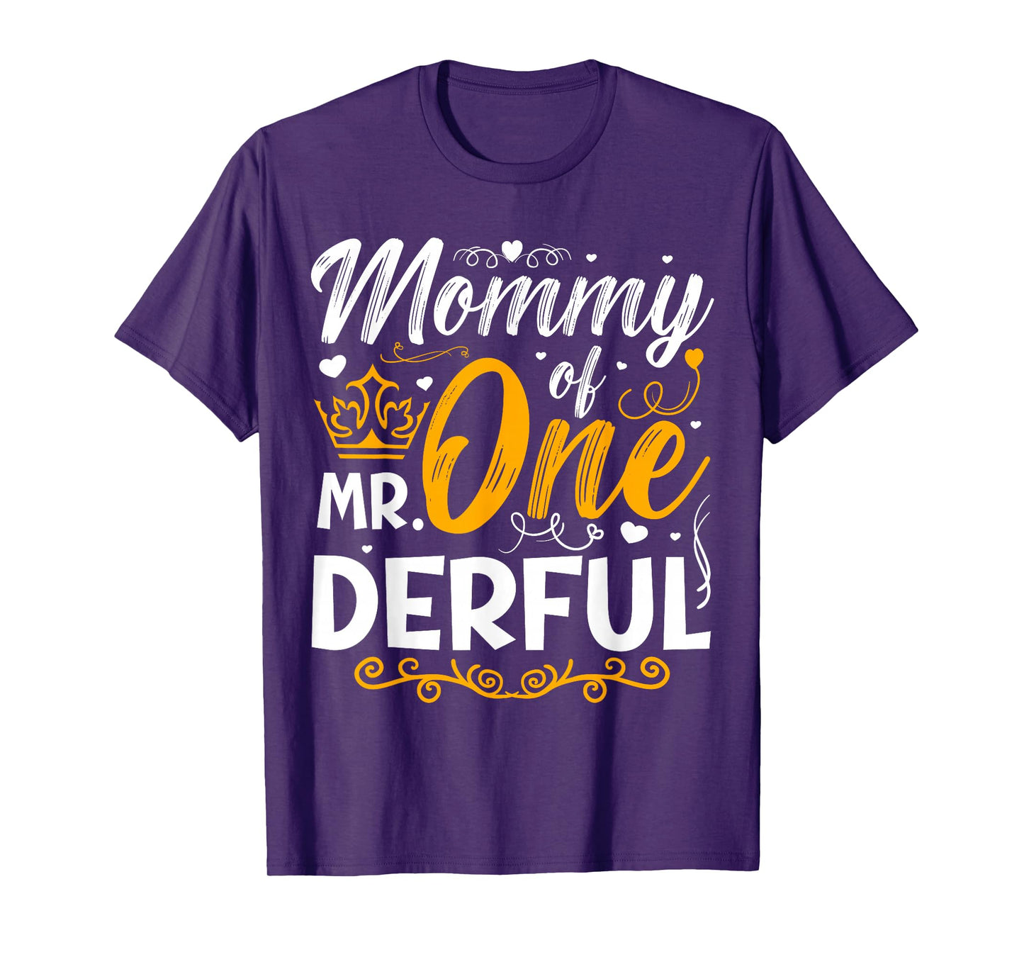 Mommy of Mr One Derful Party Matching Family 1st Birthday T-Shirt