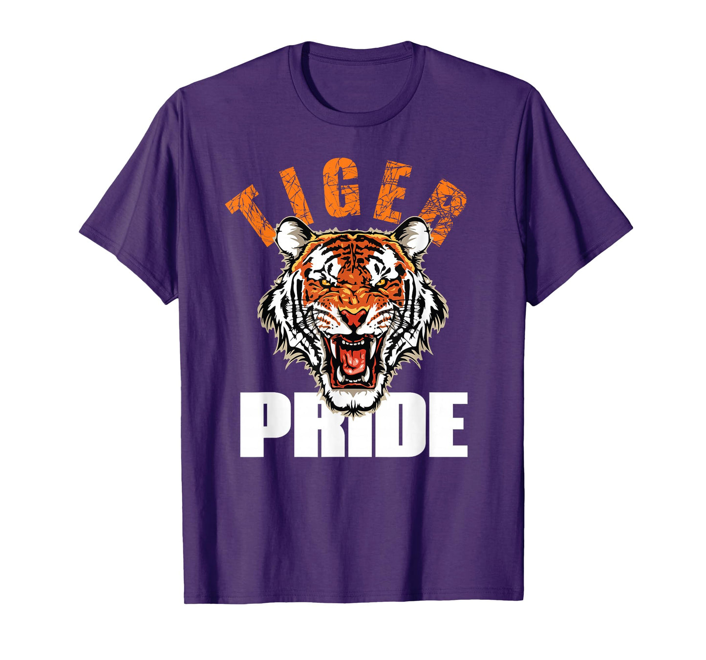Tiger Pride Retro Jersey Style Tee Tiger School Sports Team T-Shirt