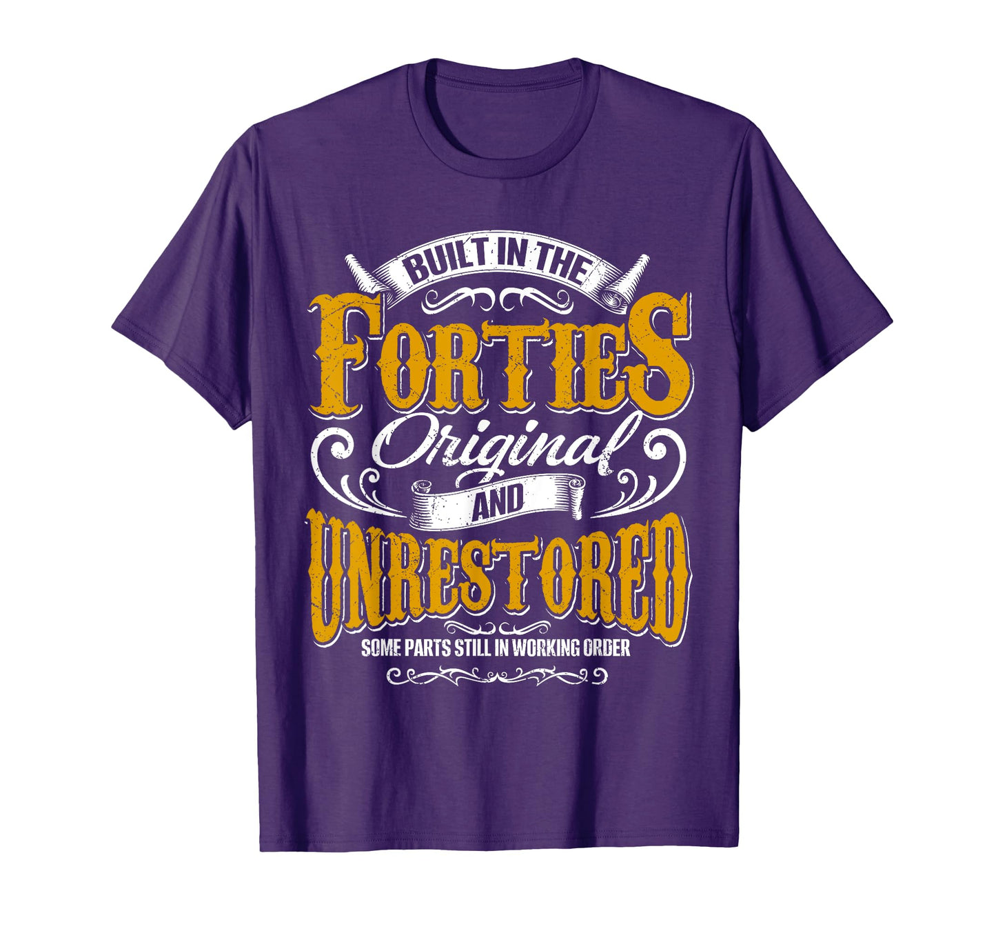 Built In The 40s Forties Vintage Classic Funny 80th Birthday T-Shirt