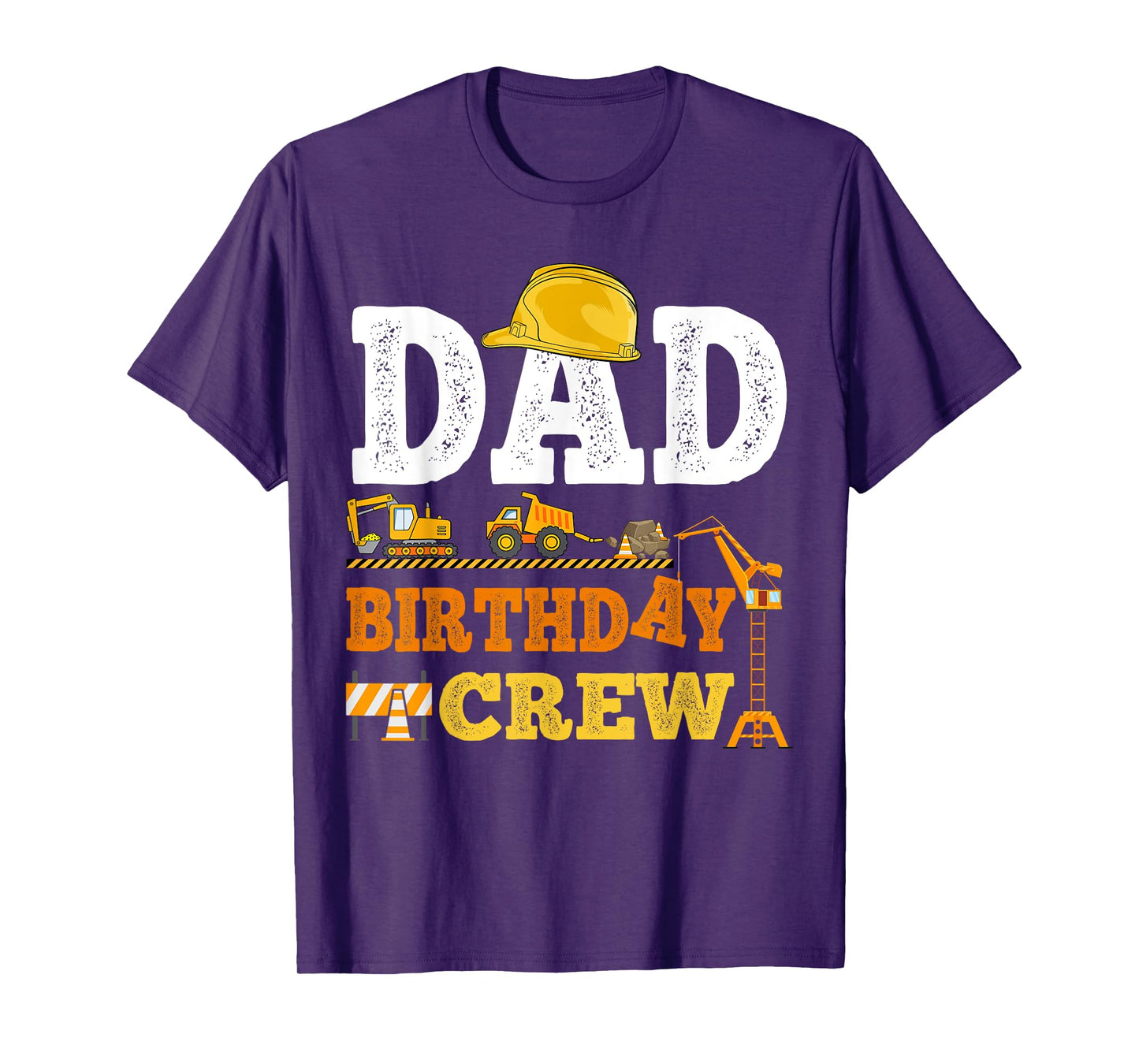 Dad Birthday Crew Construction Excavator Kids Family Set T-Shirt