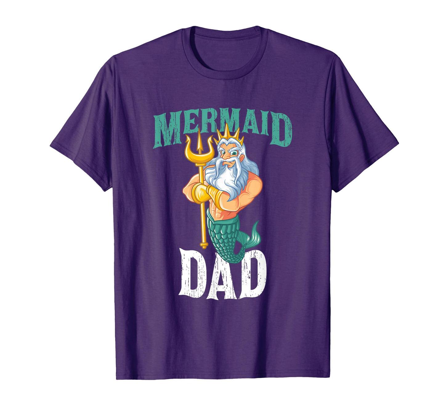 Funny Mermaid Dad Daddy Merman Security Birthday Men Gifts T-Shirt