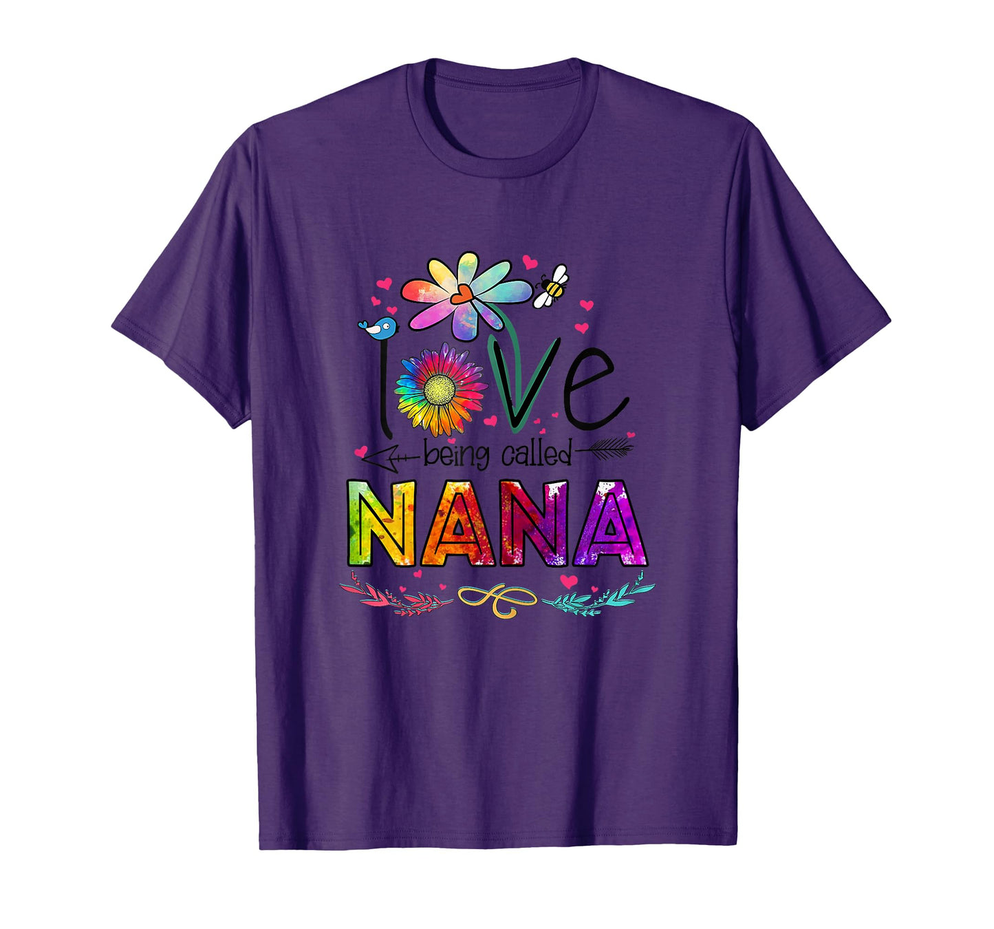 I Love Being Called Nana Daisy Flower Cute Mother's Day T-Shirt