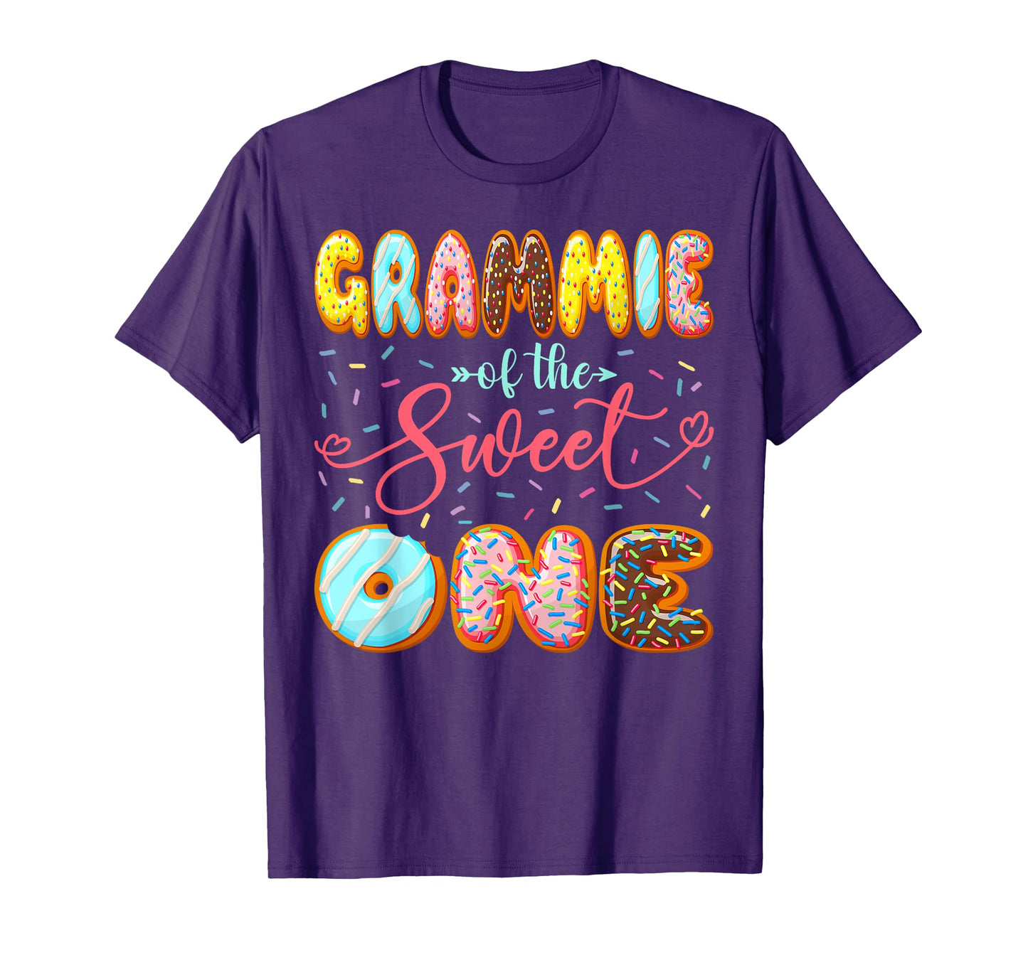 Grammie Of The Sweet One Girl 1St Birthday Donut Matching T-Shirt