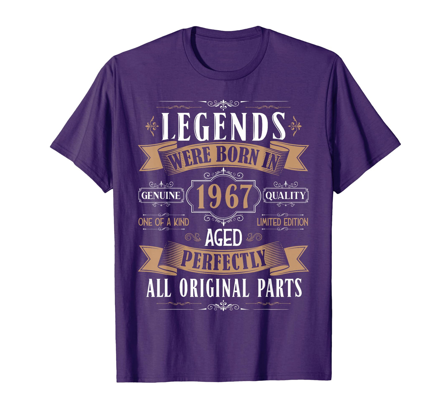 Legends Born In 1967 58th Birthday 58 Years Old Bday Men T-Shirt