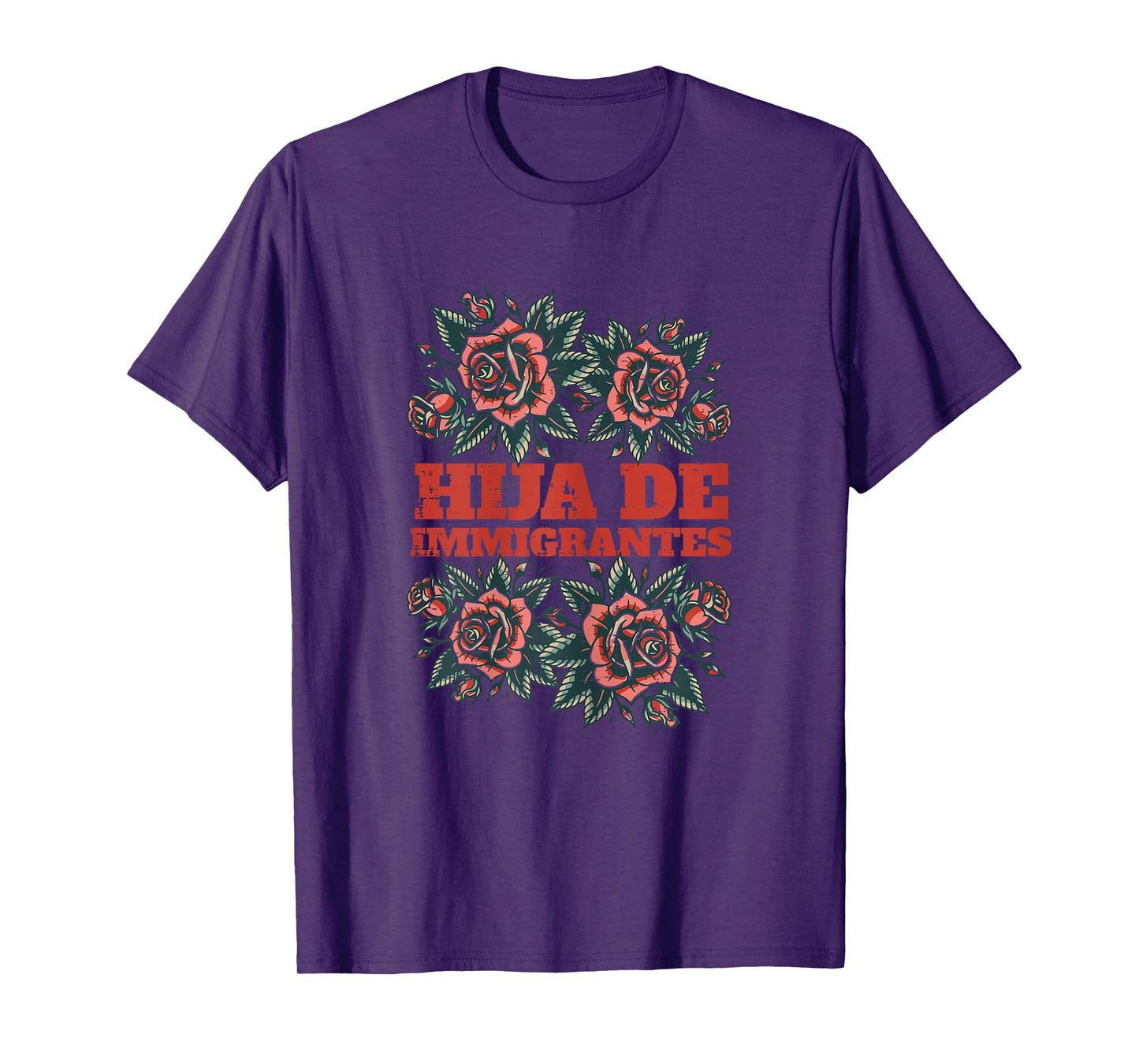 Hija De Immigrantes Roses Daughter Immigrant Women Girls Kid T-Shirt