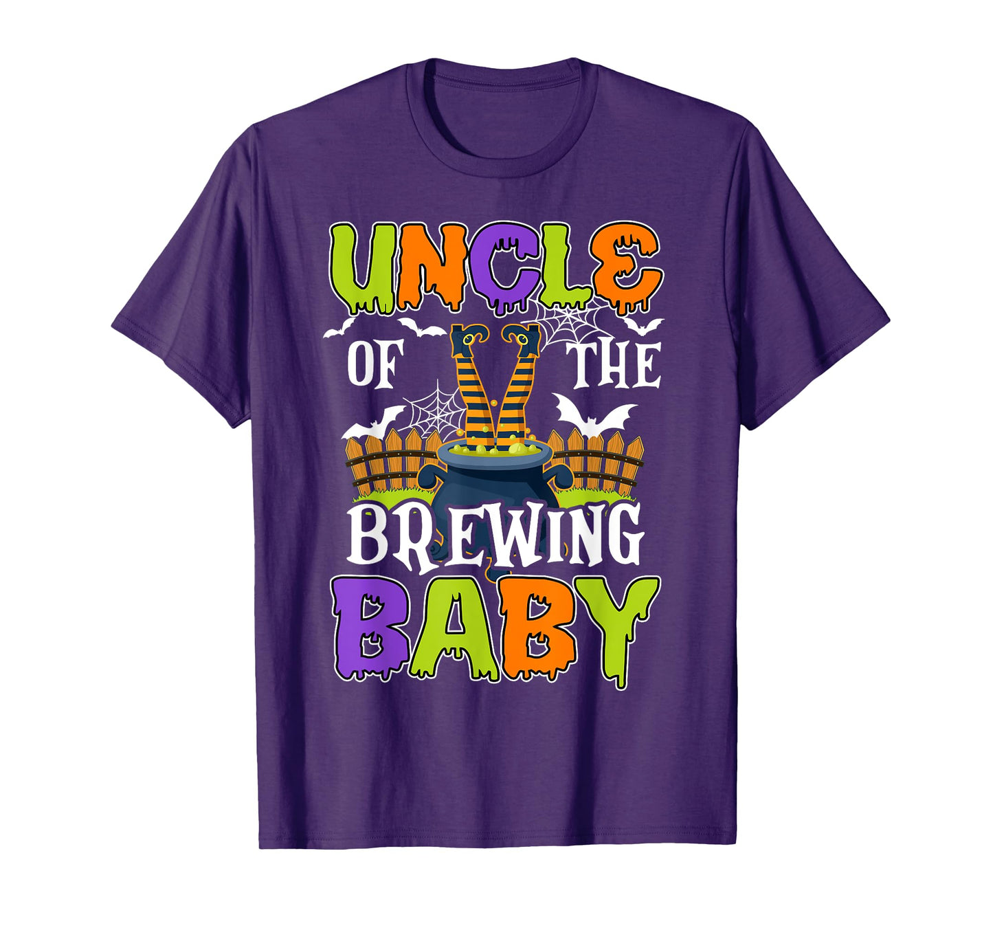 Uncle Of The Brewing Baby Halloween Witch Baby Funny T-Shirt
