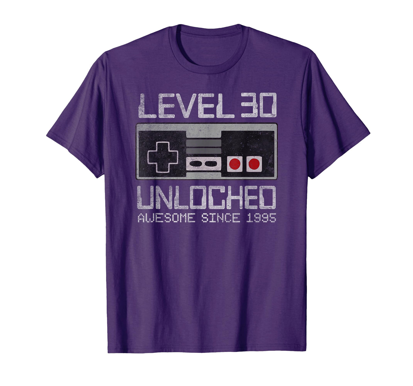 Level 30 Unlocked 30th Birthday 30 Year Old Video Gamer Man T-Shirt