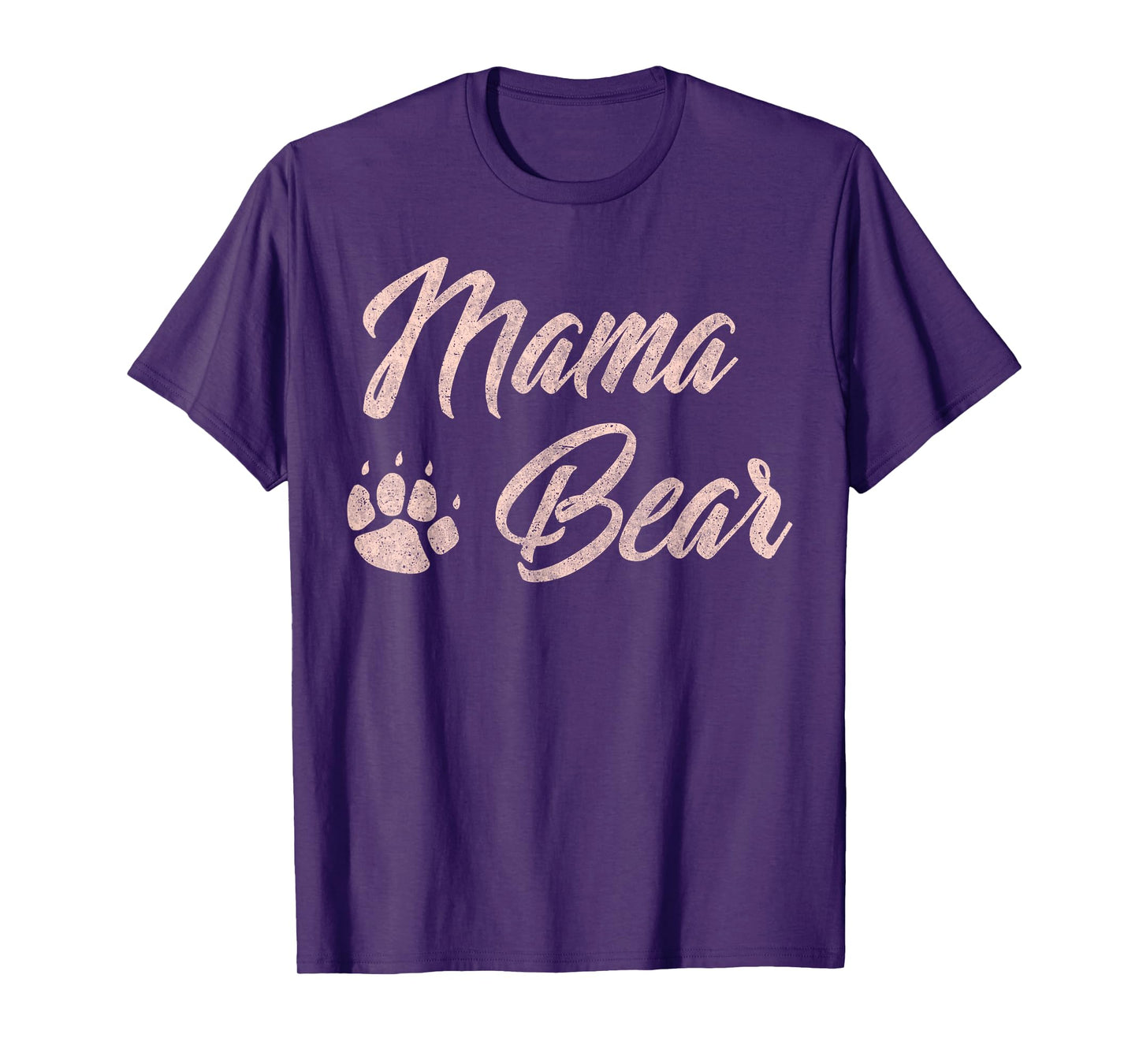 Mama Bear Cute Mothers Day Gift for Mom Paw Pink T-Shirt
