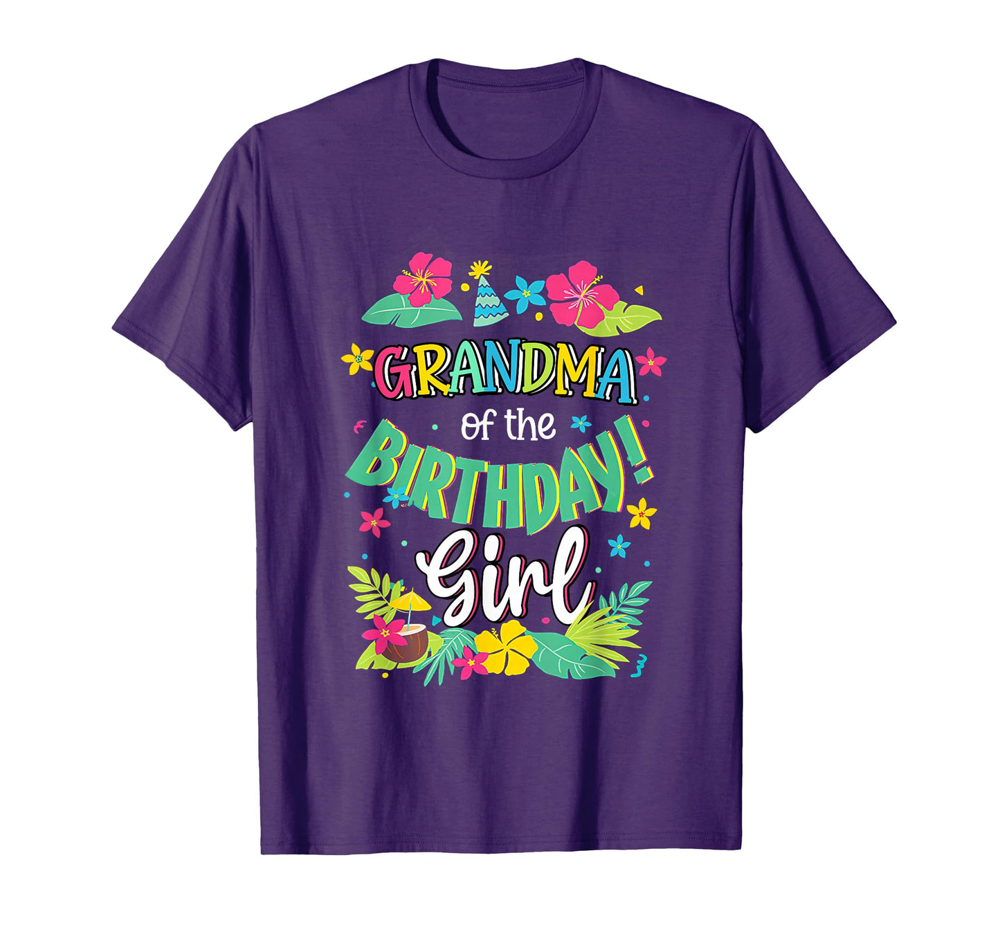 Grandma of the Birthday Girl shirt Aloha Hawaii Party 1st T-Shirt