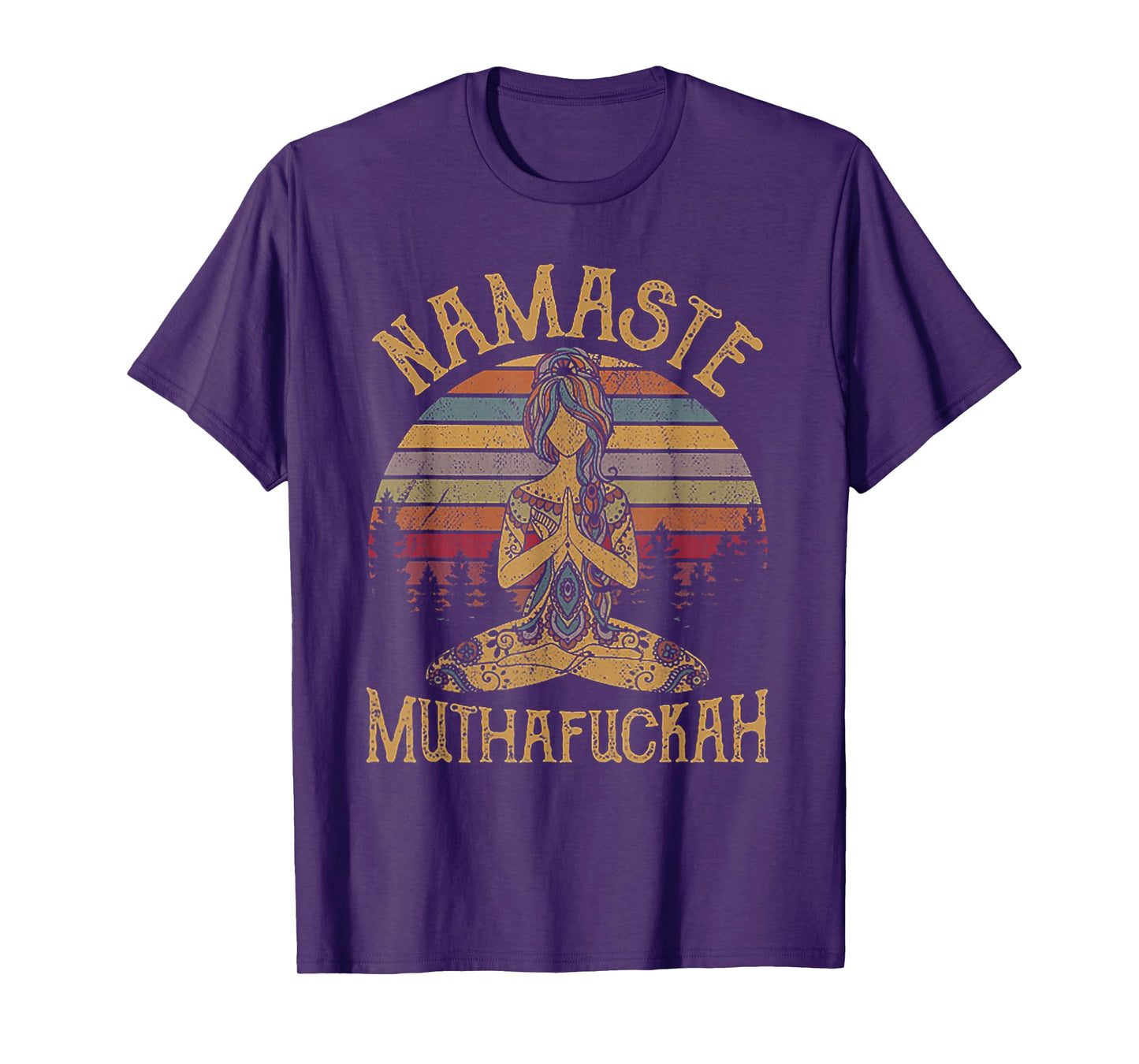 Namaste Muthafuckah Vintage Tshirt Yoga Lover Gift Tee T-Shirt