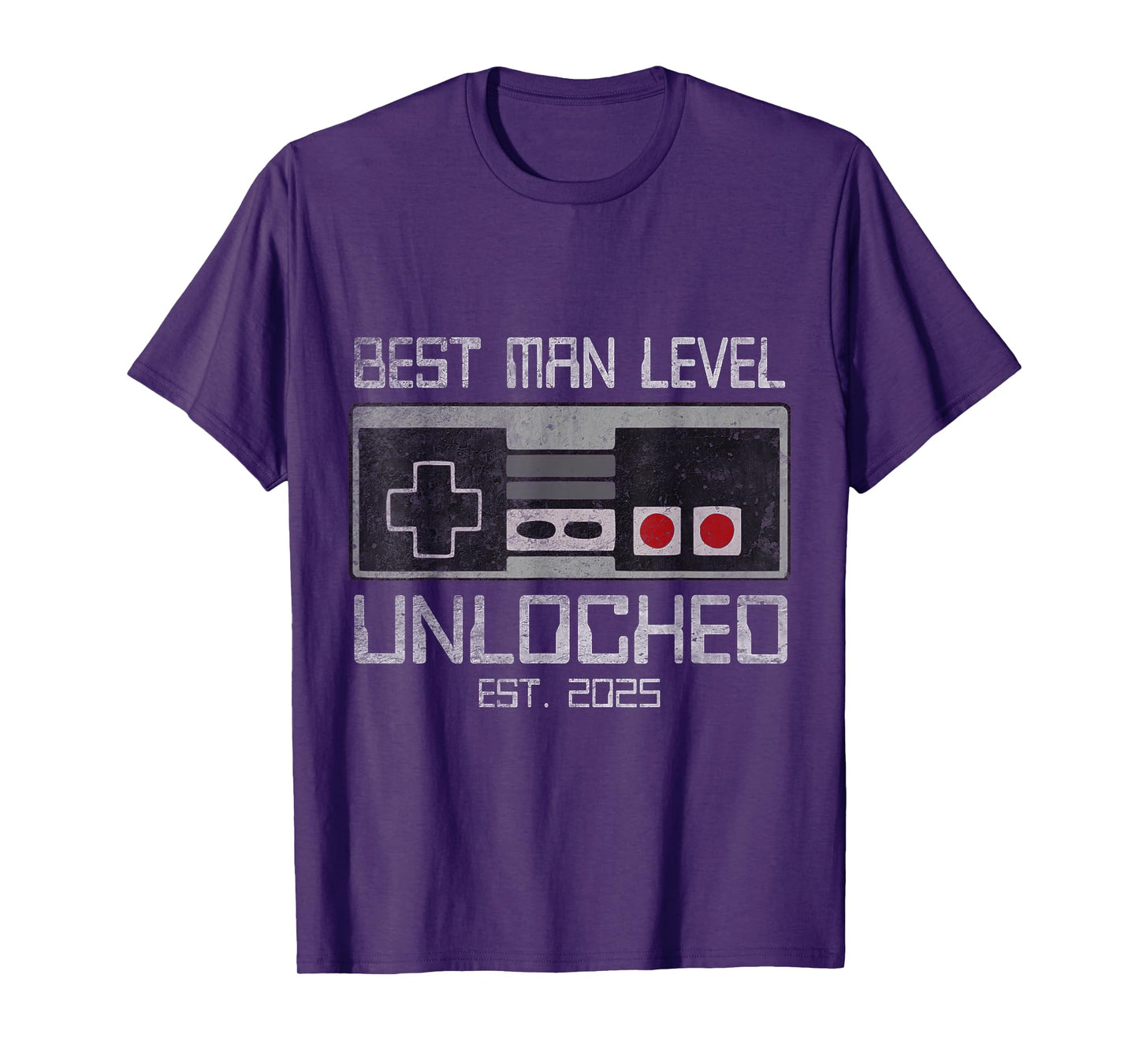Best Man Bachelor Party 2025 Gamer Husband Wedding For Men T-Shirt