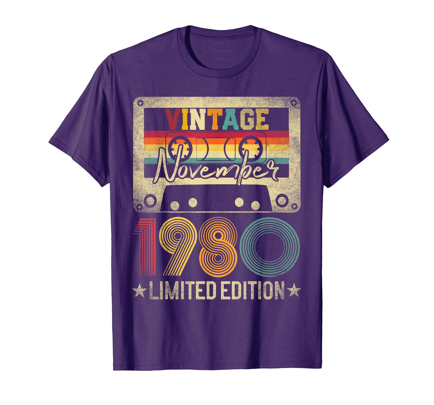 November 1980 45th Birthday Gift Limited Edition Vintage T-Shirt