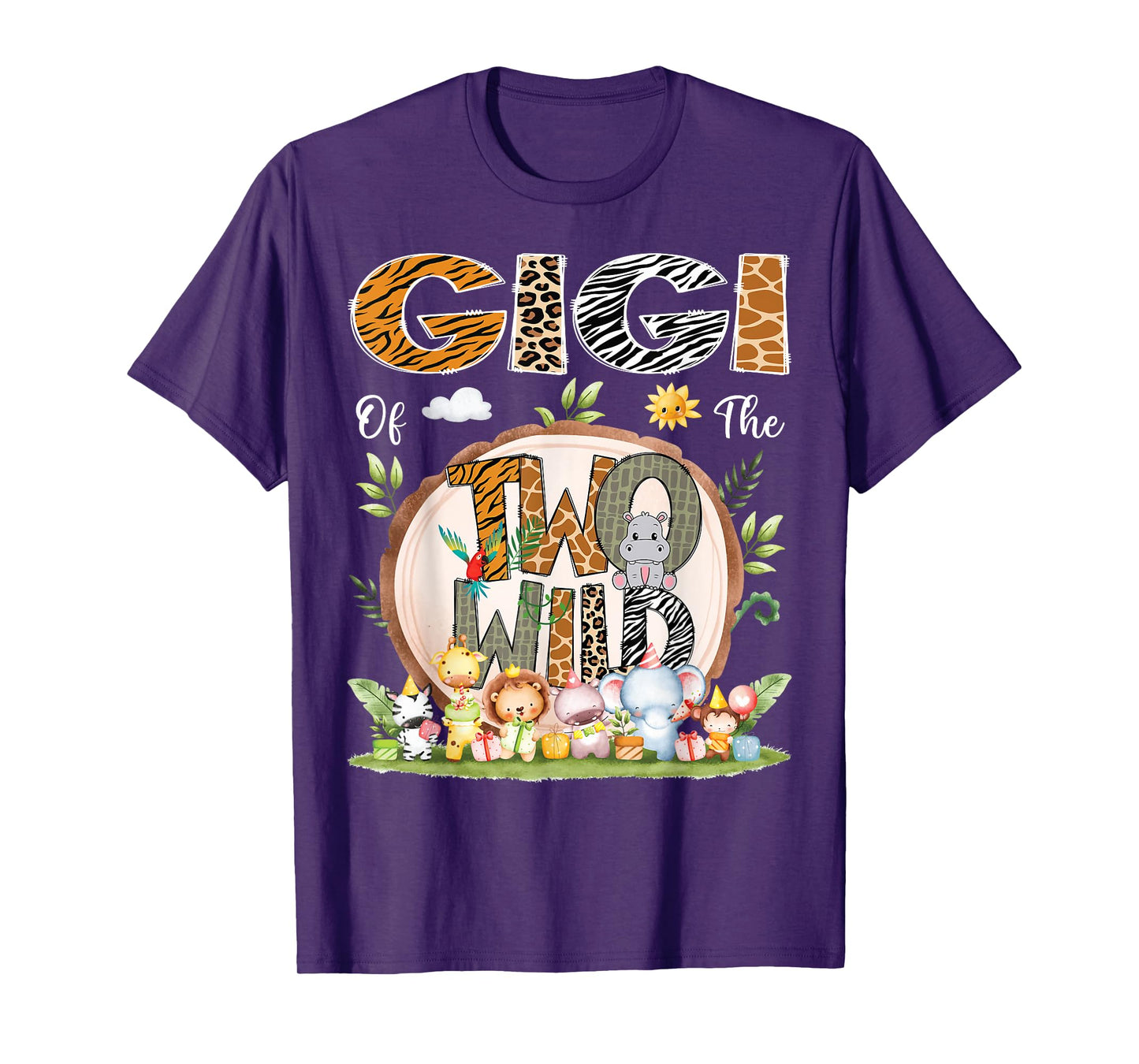 Gigi Of The Two Wild Animal Safari 2Nd Birthday Party T-Shirt