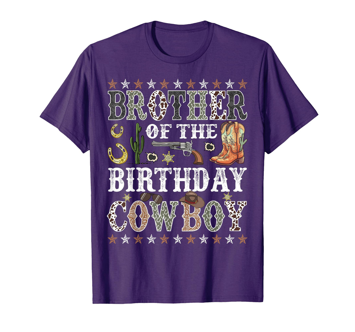 Brother Of The Birthday Cowboy Rodeo Brother T-Shirt