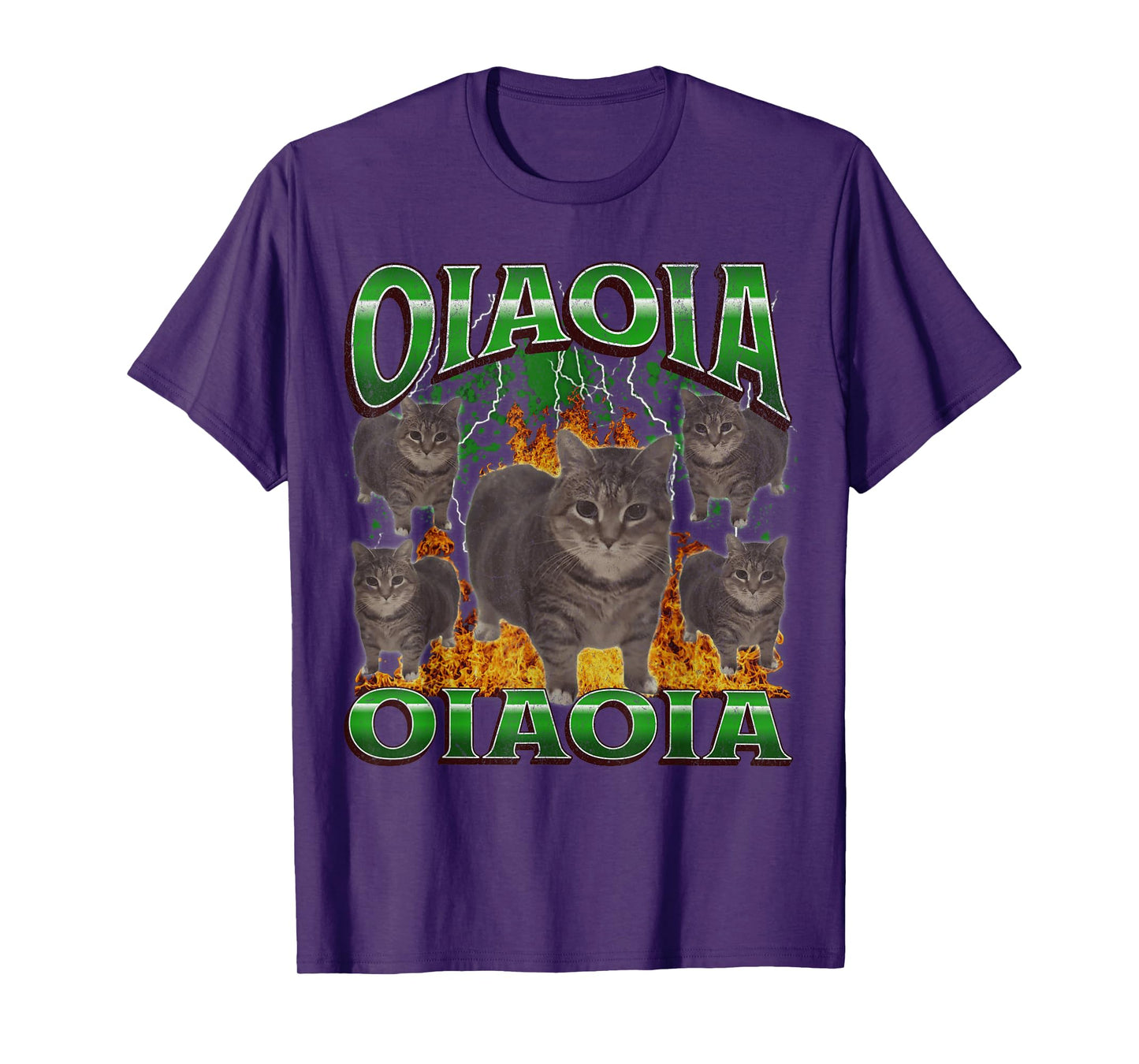 Funny Oiia Oiia Cat Meme Bootleg Graphic T-Shirt for Men Women