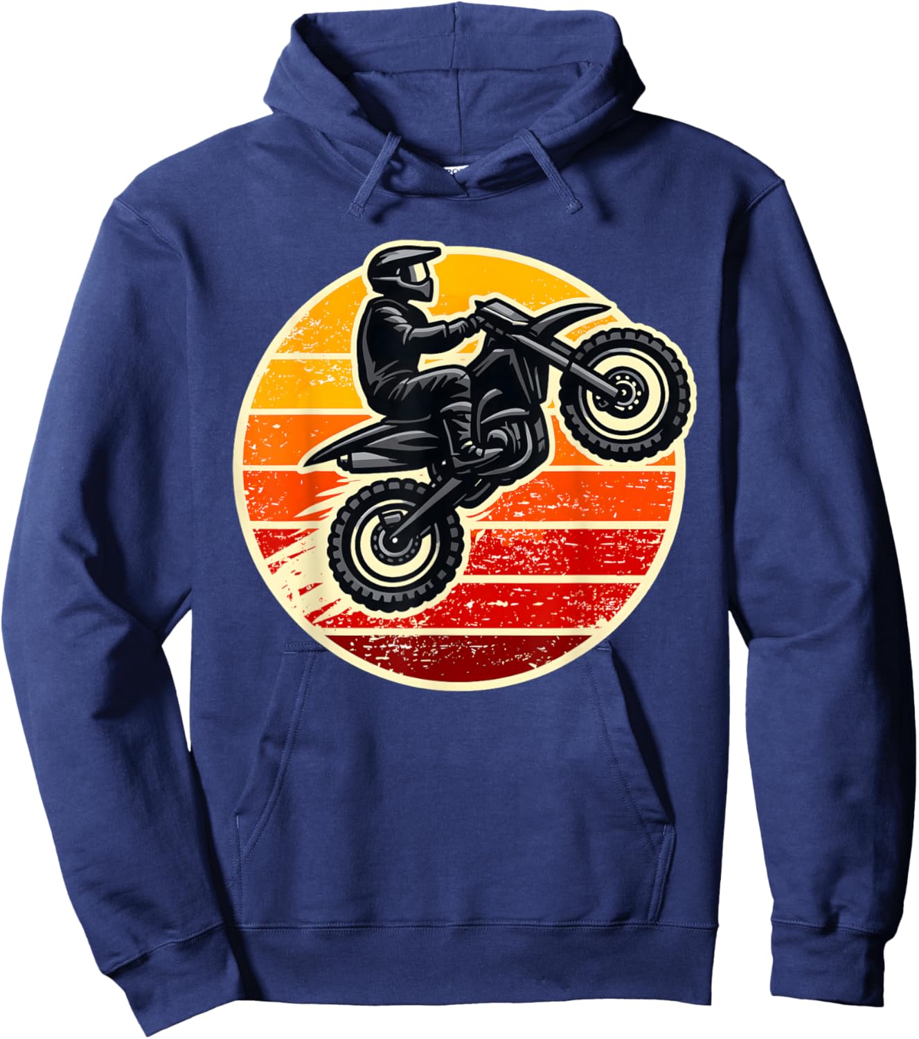 Dirt Bike Sunset Motocross Men Women Kids Girls Boys T-Shirt - Hoodie | Navy