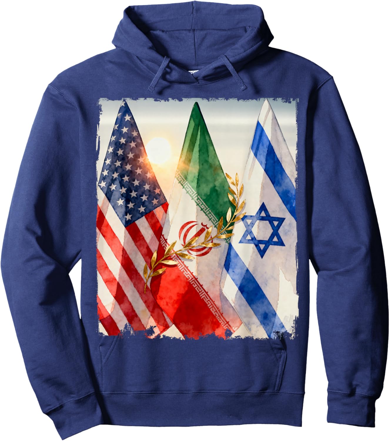 Epic Fury, Roaring Lion, Freedom – America Israel Iran Peace T-Shirt - Hoodie | Navy