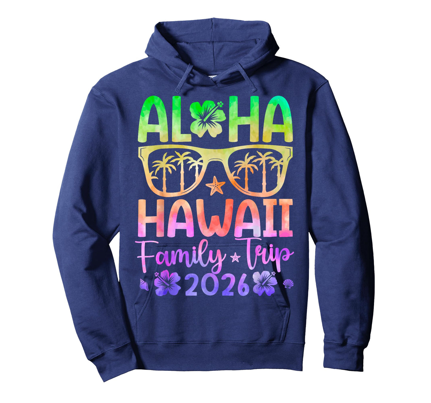 Aloha Hawaii Family Trip 2026 Family Vacation Hawaii Travel T-Shirt - Hoodie | Navy
