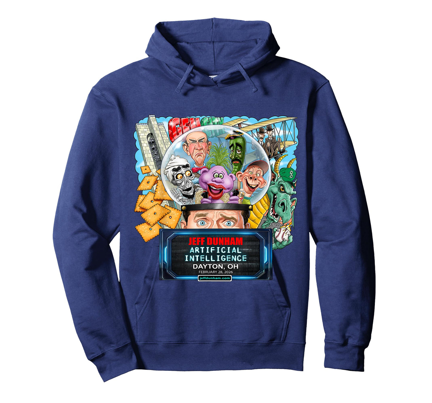 Jeff Dunham Dayton, OH (2026) T-Shirt - Hoodie | Navy