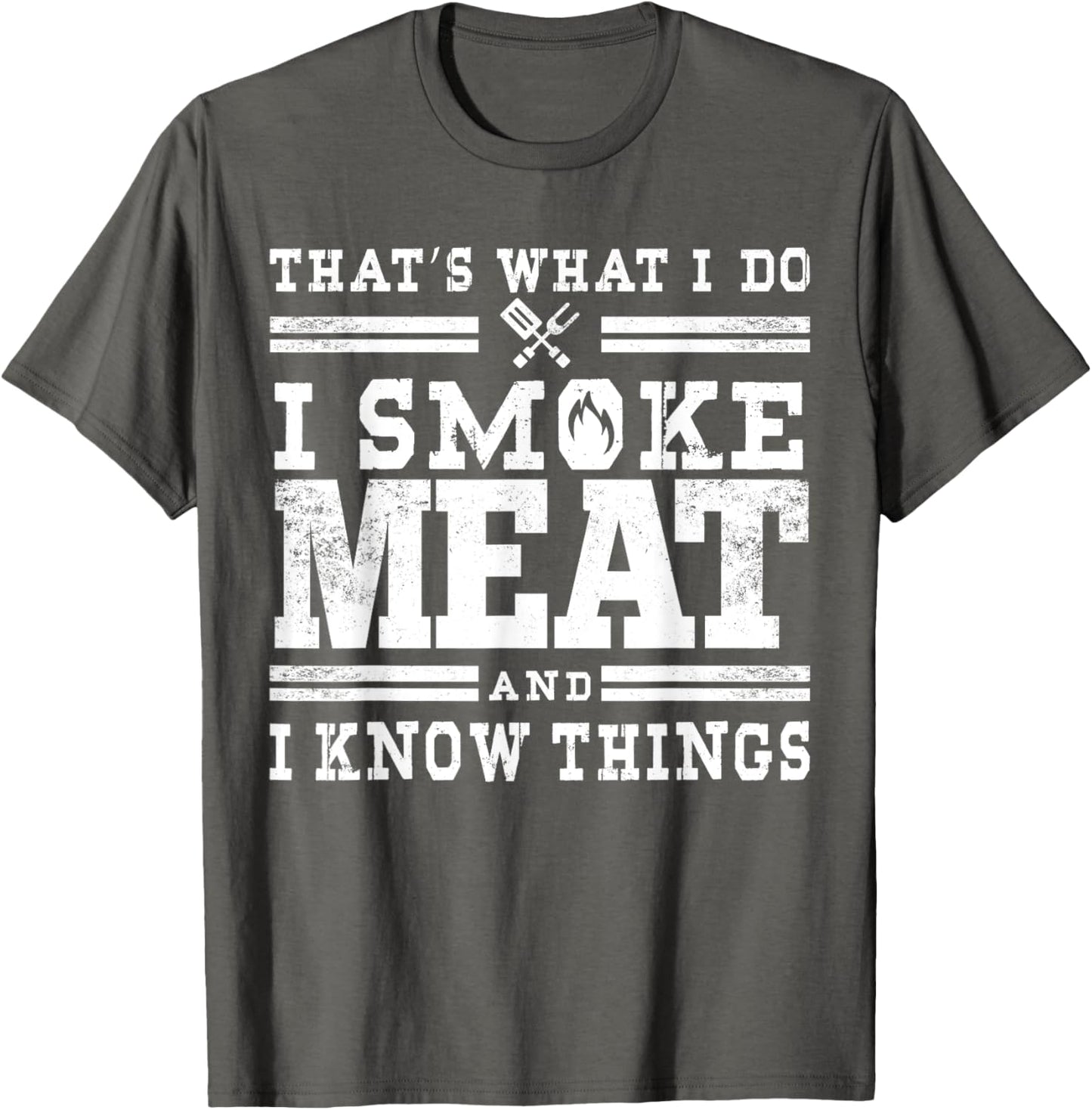 Funny Pitmaster I Smoke Meat BBQ Smoker Grill Gift T-Shirt