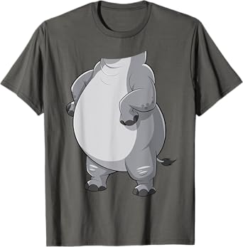 Hippo Shirt Adult Kids Men Women Hippopotamus Costume T-Shirt